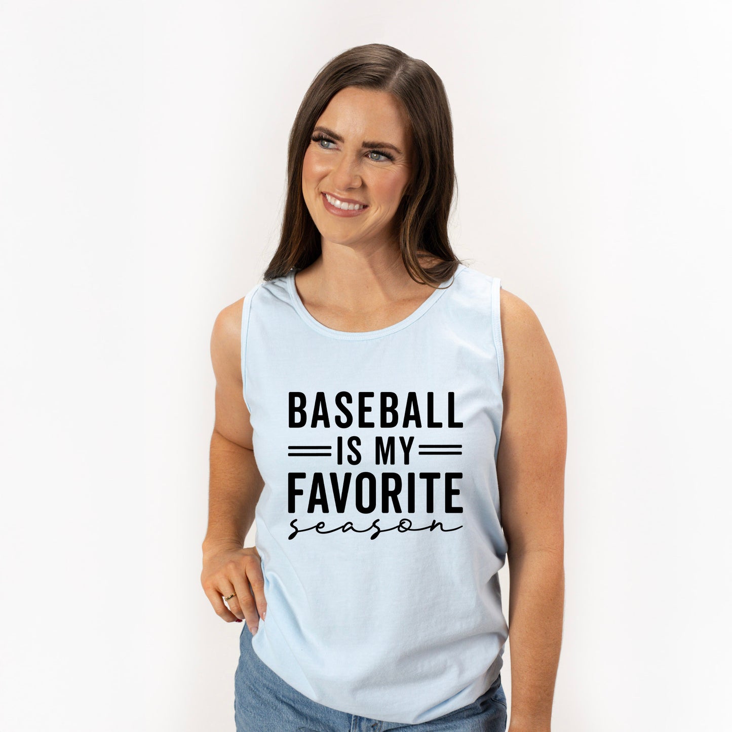 Baseball Is My Favorite Season | Garment Dyed Tank