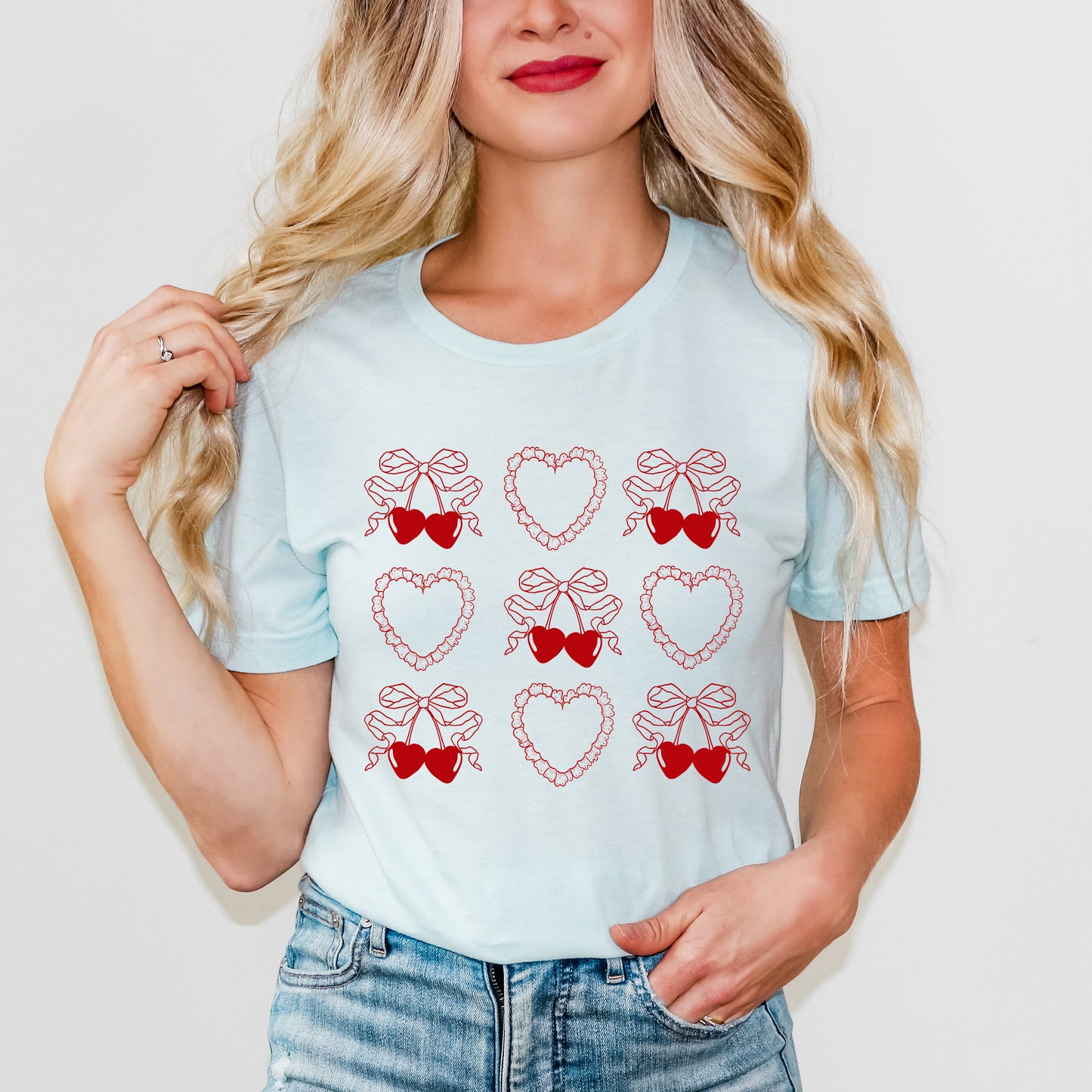 Ruffle Heart Coquette Chart | Short Sleeve Graphic Tee