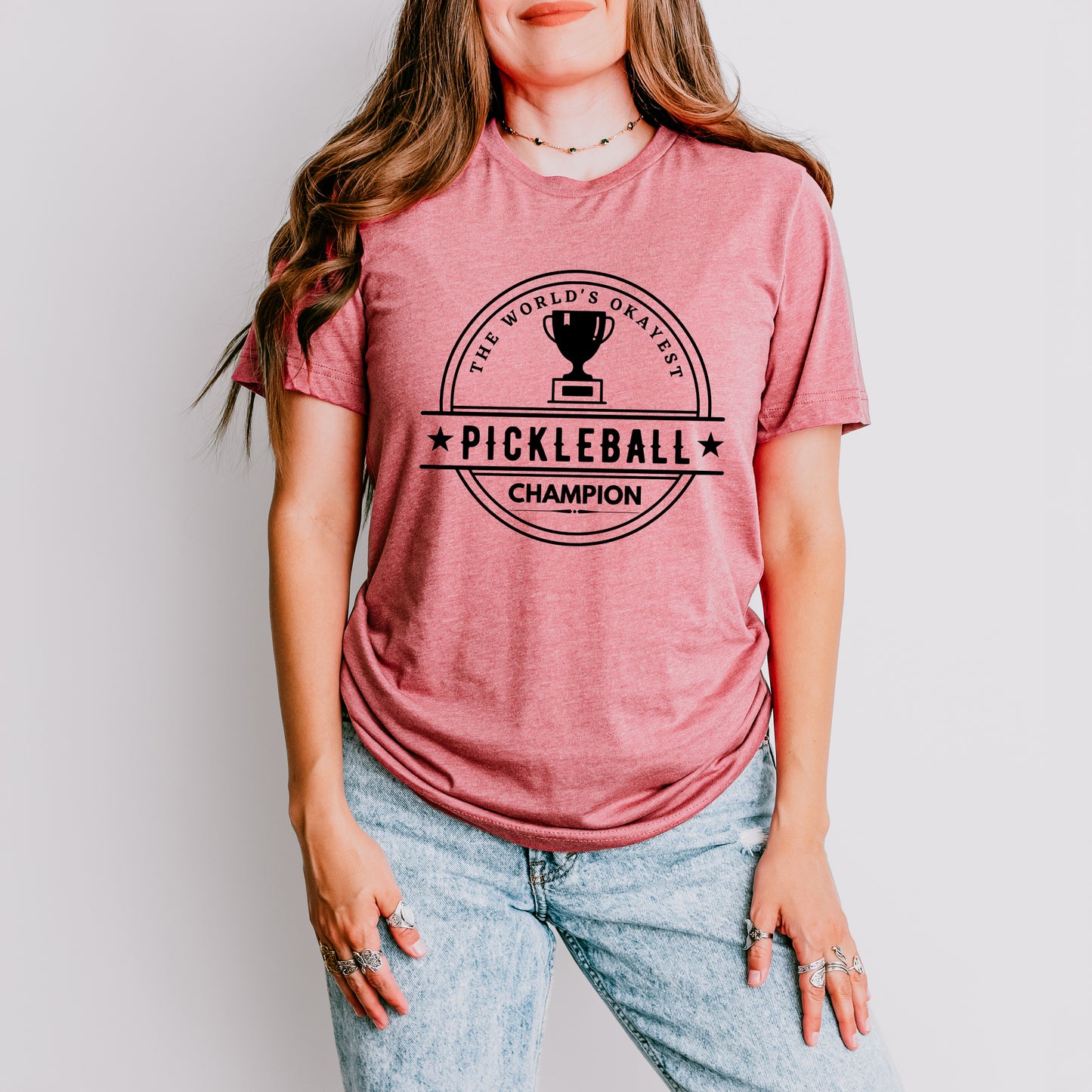 The World's Okayest Pickleball Champion | Short Sleeve Graphic Tee