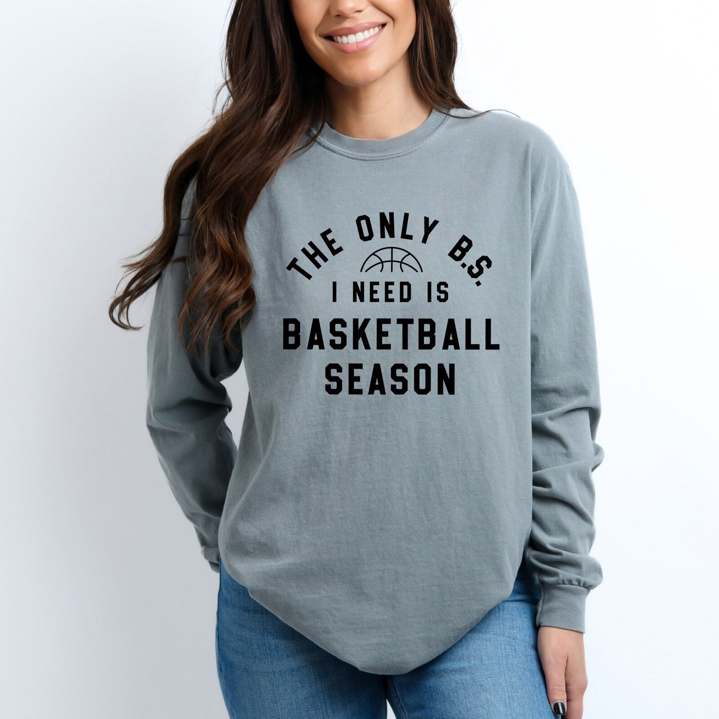 Basketball Season BS | Garment Dyed Long Sleeve