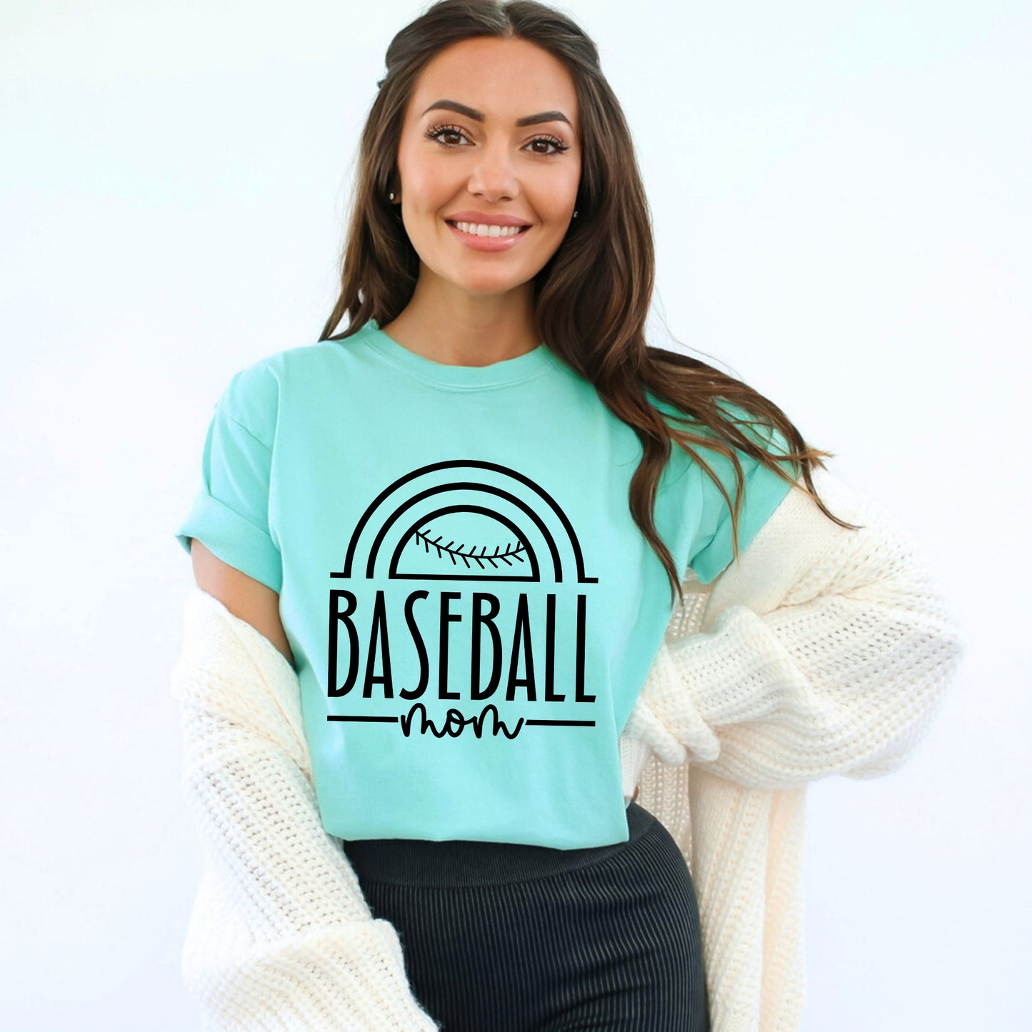 Baseball Mom Arch | Garment Dyed Tee