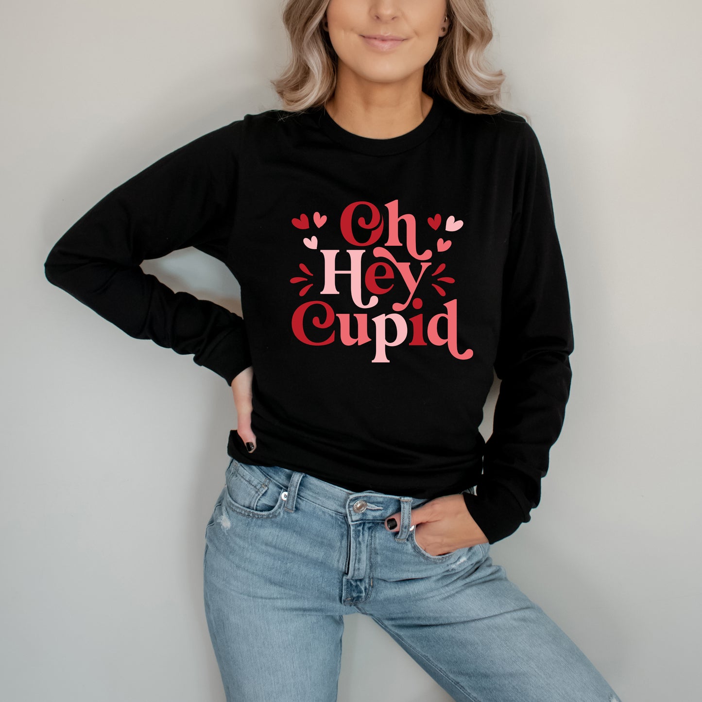 Oh Hey Cupid | Long Sleeve Graphic Tee