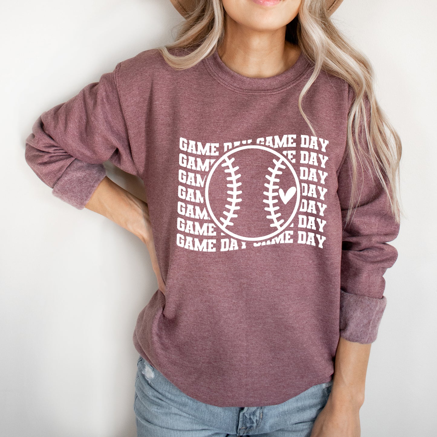 Baseball Game Day Stacked | Sweatshirt