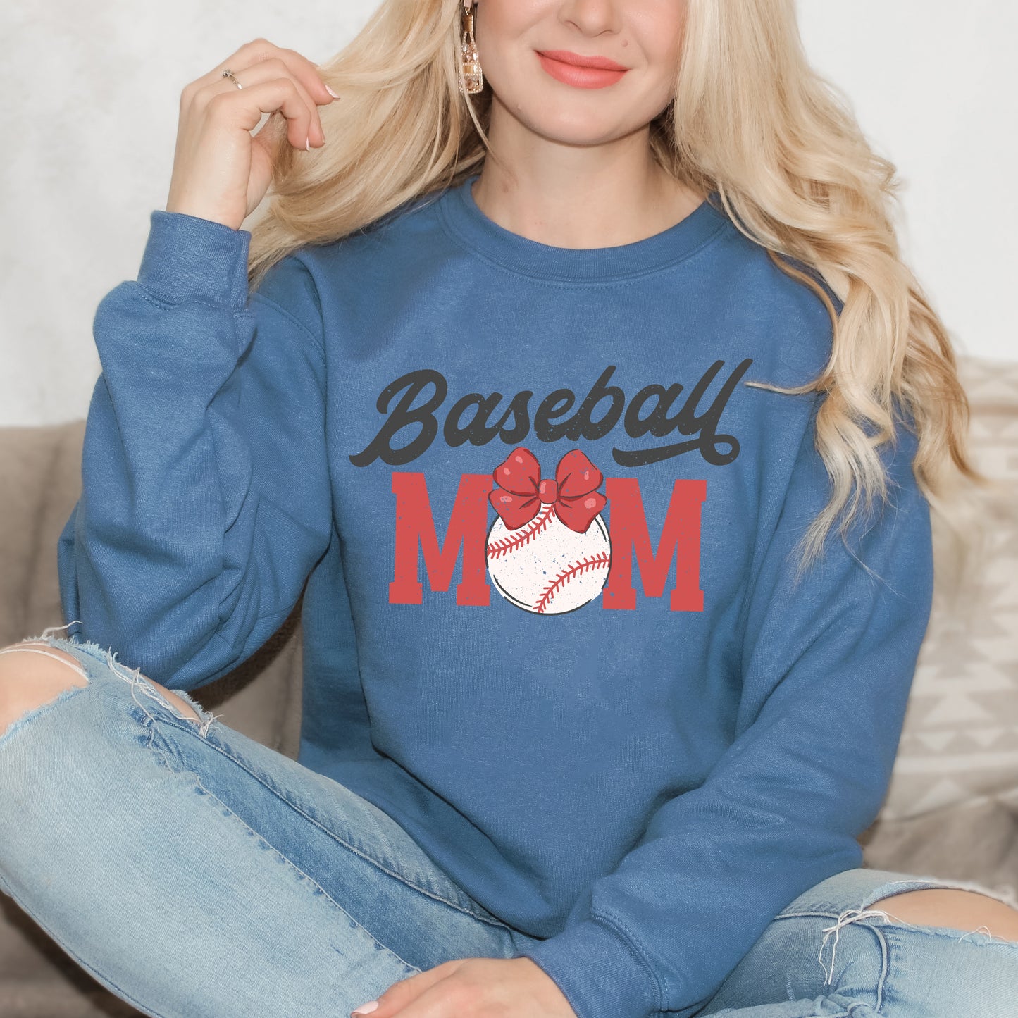 Coquette Baseball Mom | Sweatshirt