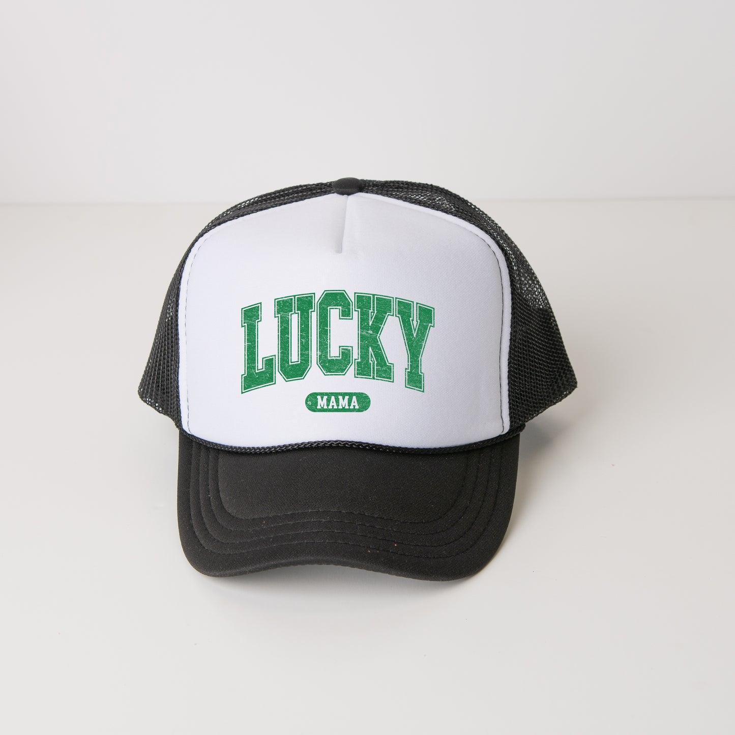 Lucky Mama Distressed | Foam Trucker Hat