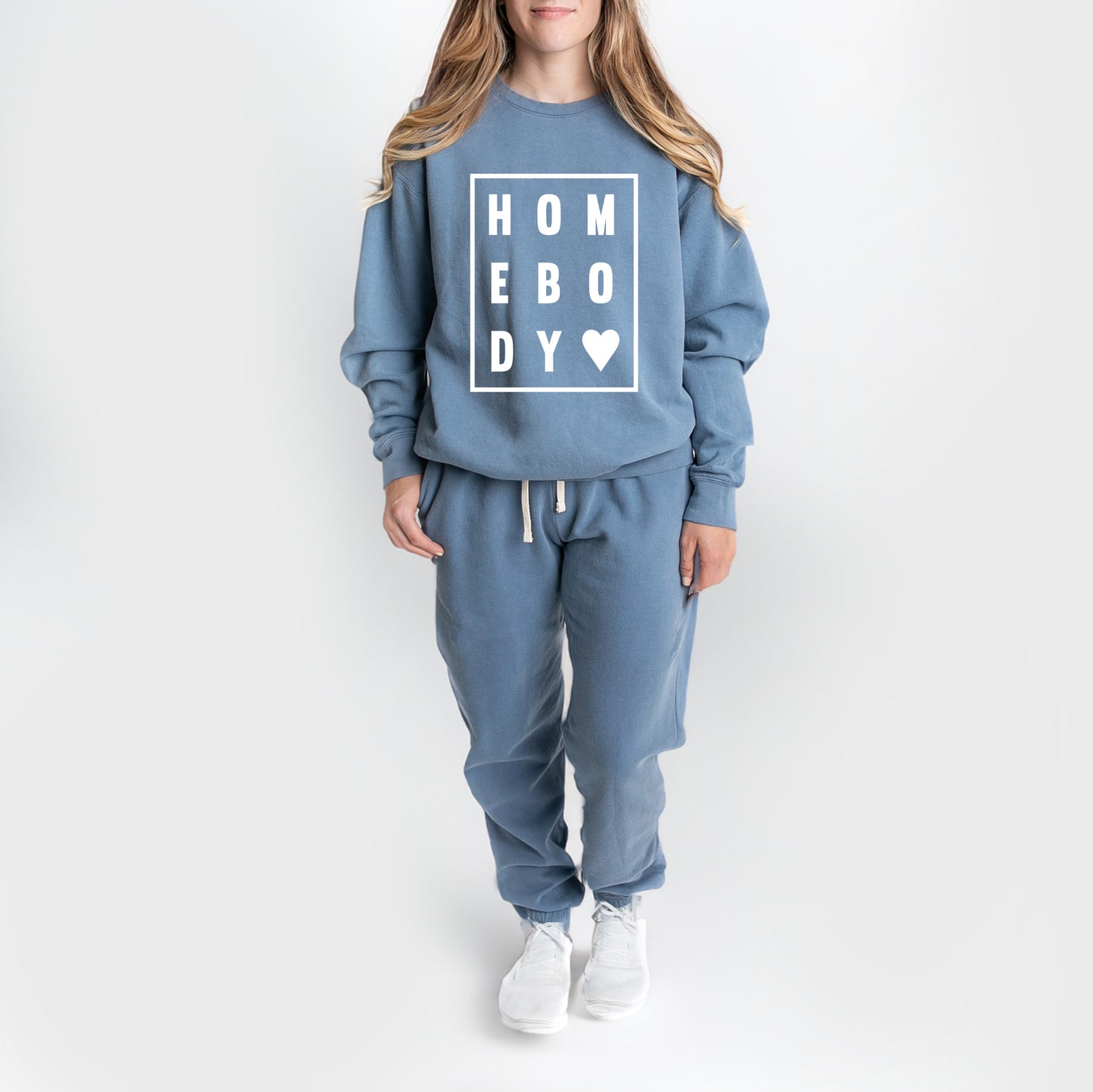 Homebody Heart | Lightweight Garment Dyed Sweatshirt Set