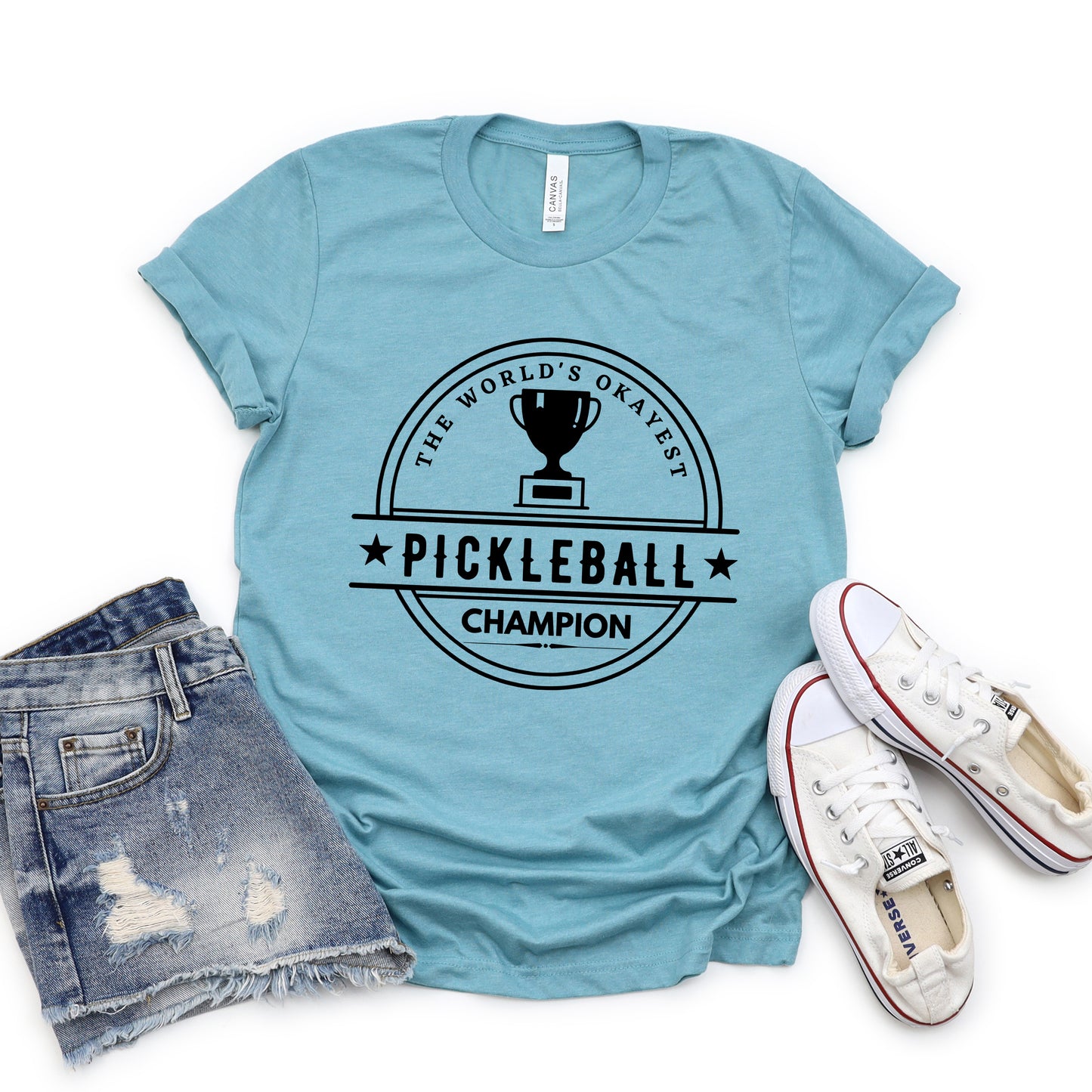 The World's Okayest Pickleball Champion | Short Sleeve Graphic Tee