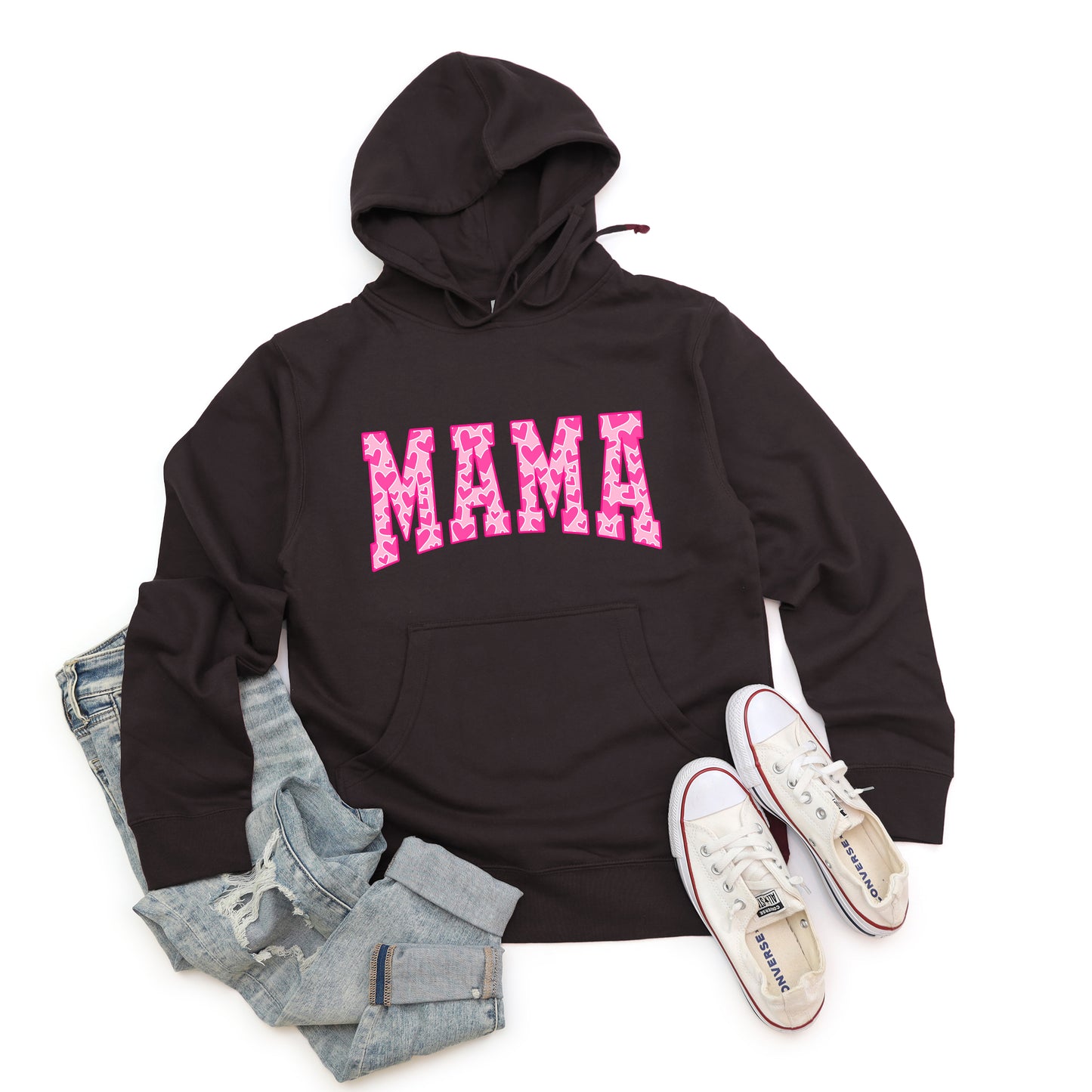 Mama Pink Hearts | Hoodie