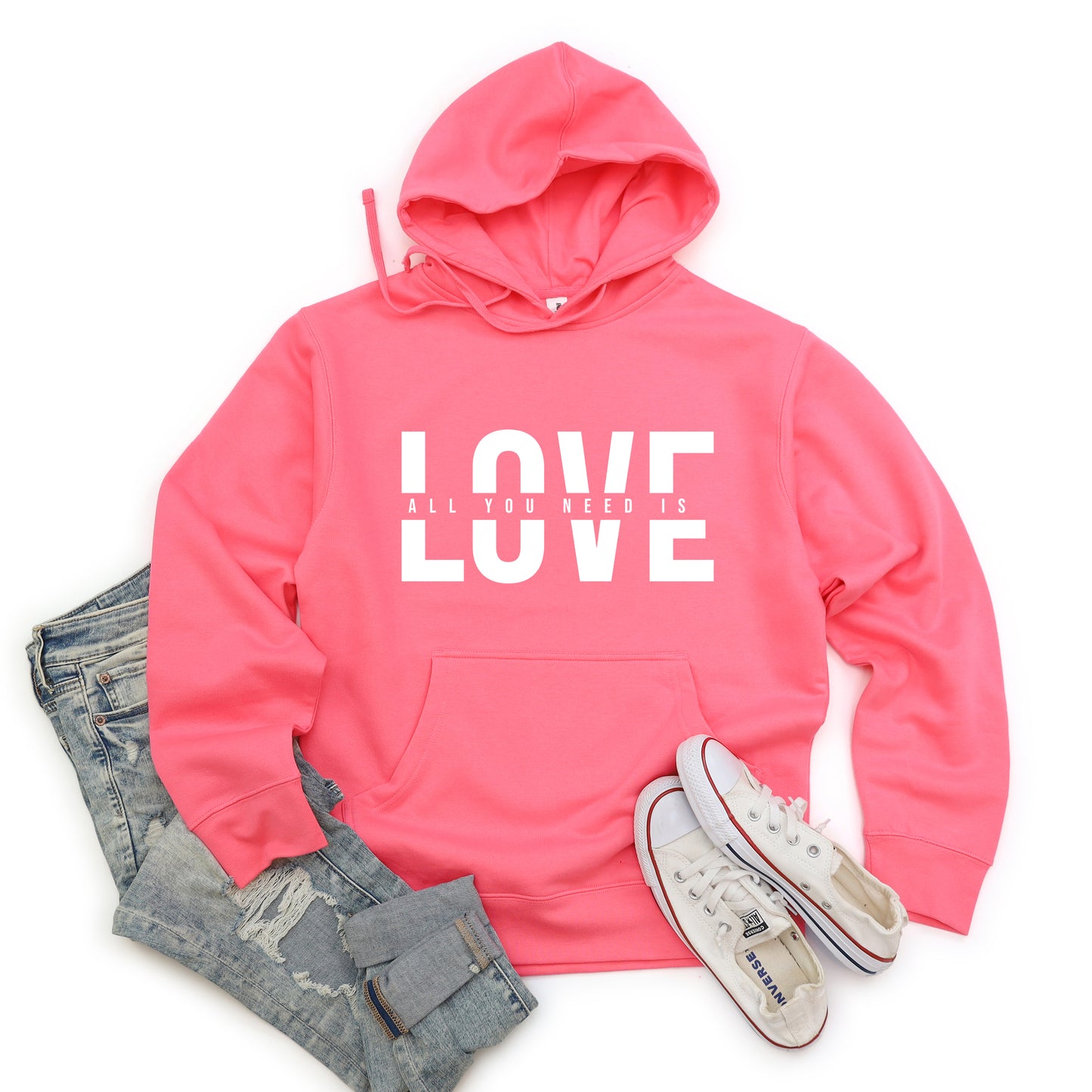 Love Is All You Need Split | Hoodie