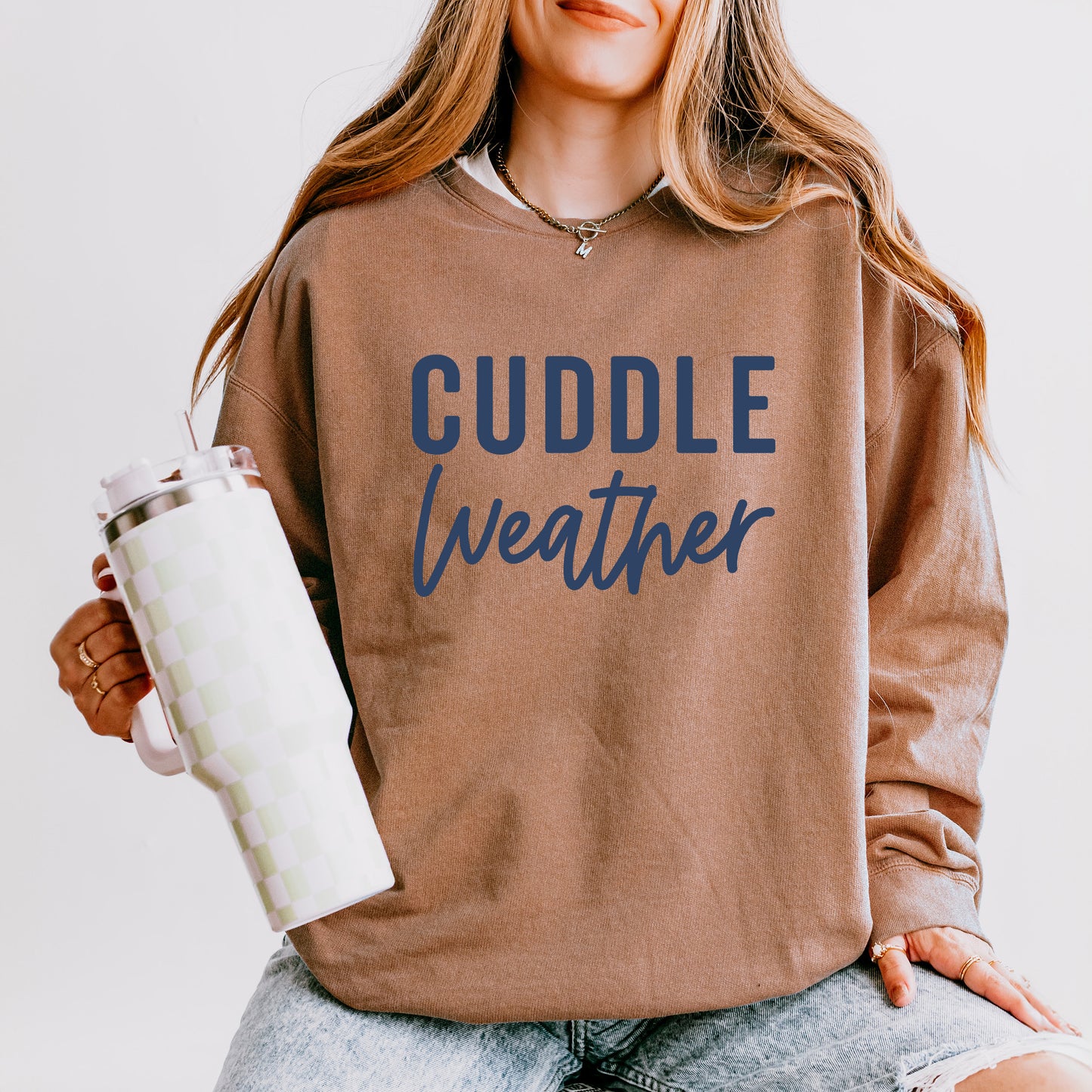 Cuddle Weather | Lightweight Garment Dyed Sweatshirt