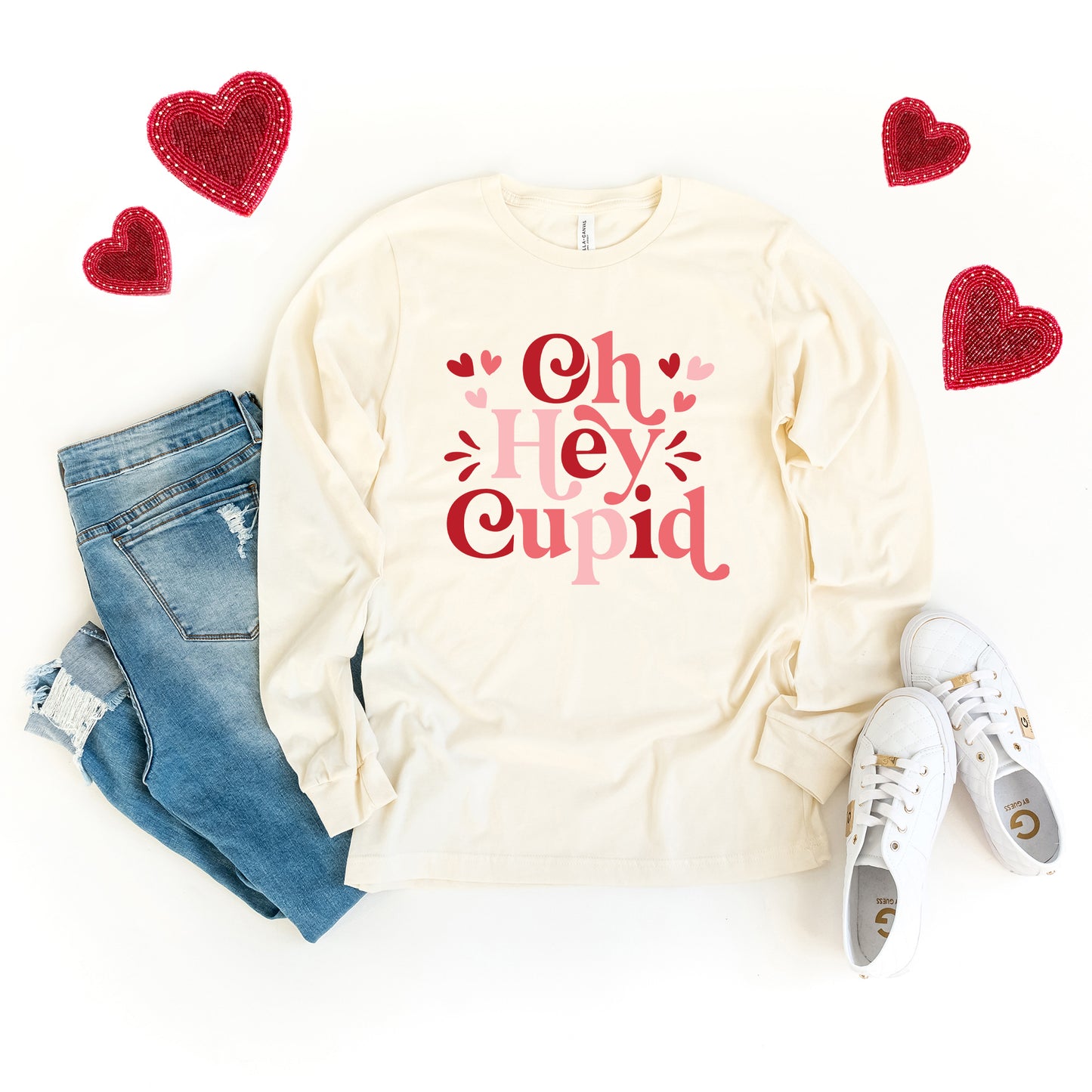 Oh Hey Cupid | Long Sleeve Graphic Tee