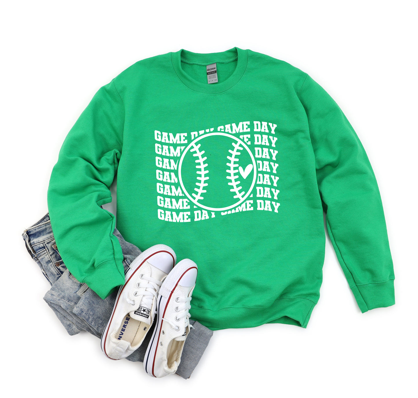 Baseball Game Day Stacked | Sweatshirt