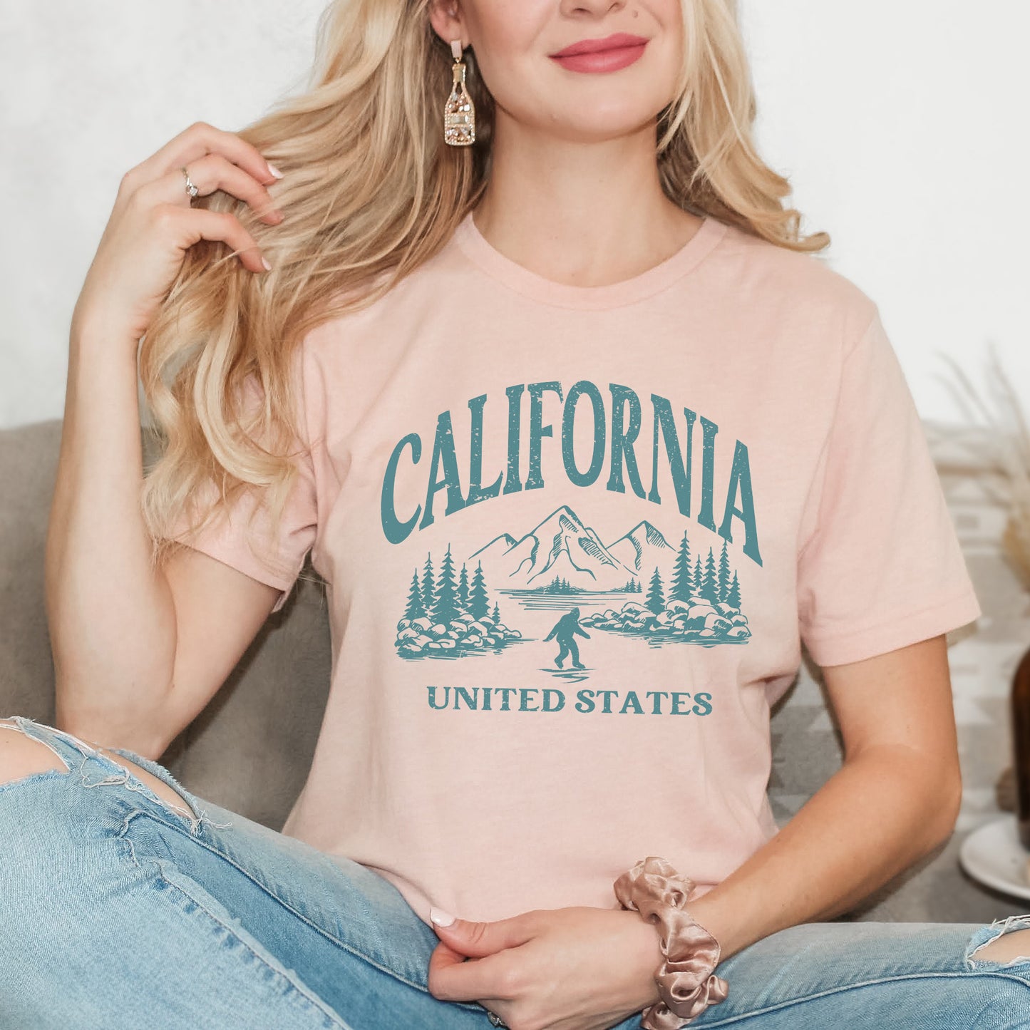 California Forest Scene | Short Sleeve Crew Neck