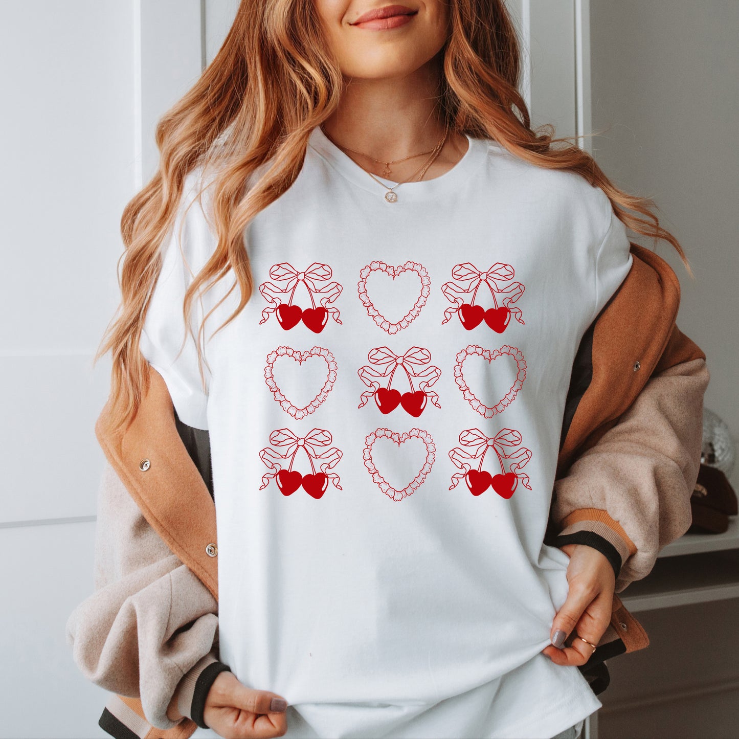 Ruffle Heart Coquette Chart | Short Sleeve Graphic Tee