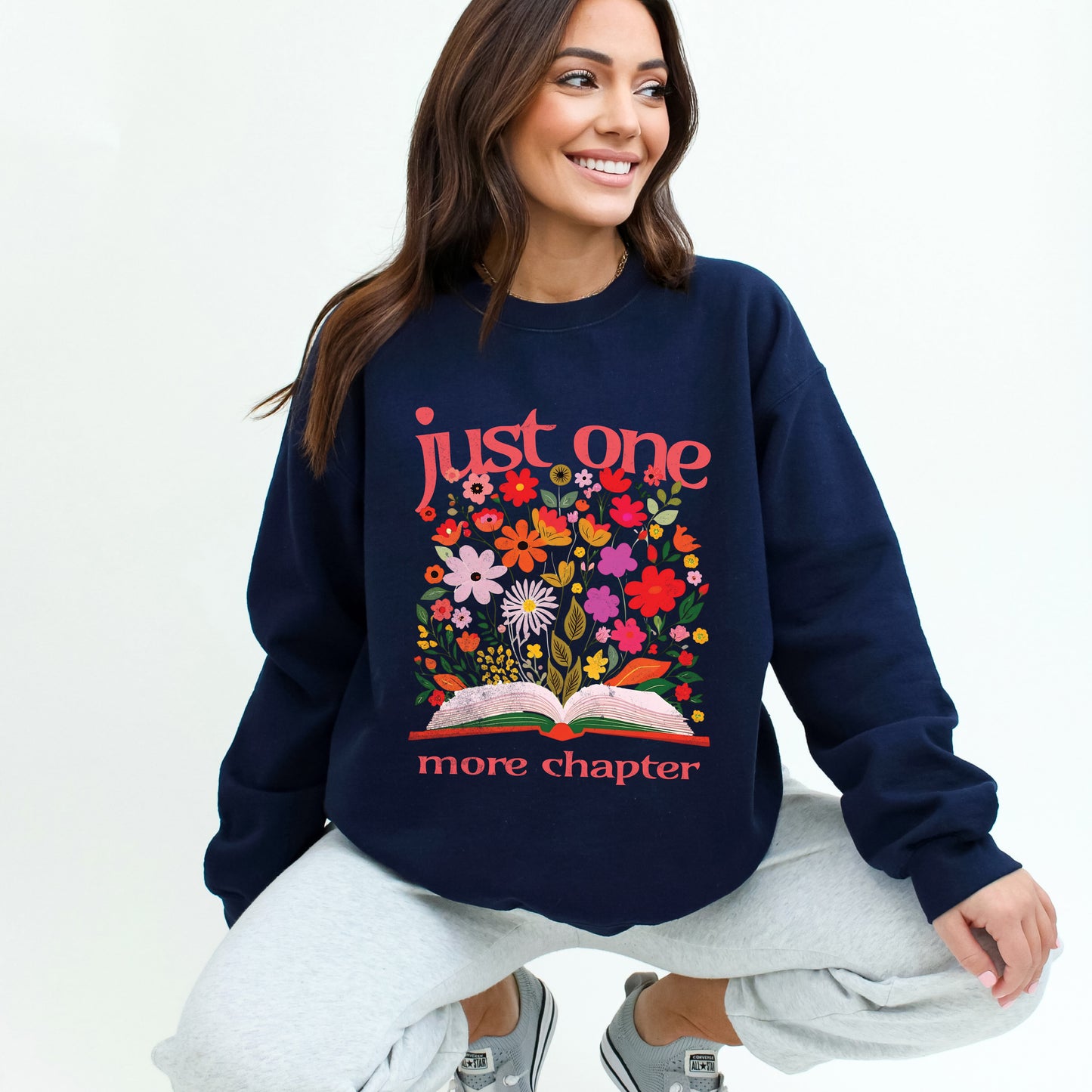 Just One More Chapter Blooming | Sweatshirt