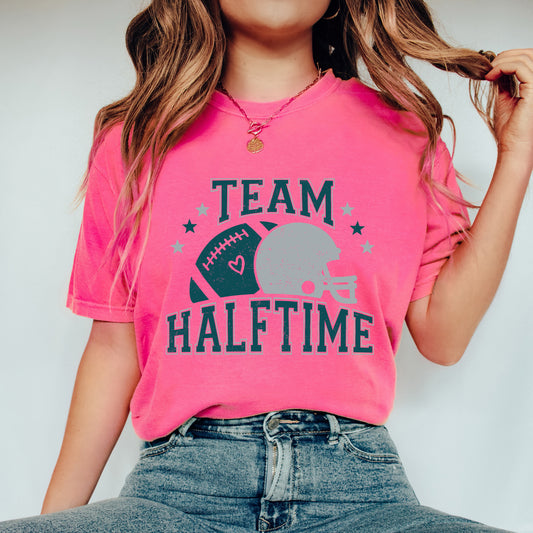 Team Halftime Distressed - Green | Garment Dyed Tee