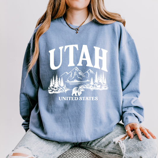 Utah Forest Scene | Lightweight Garment Dyed Sweatshirt