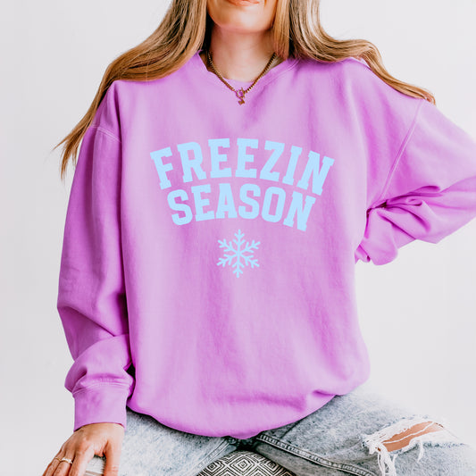 Freezin Season | Lightweight Garment Dyed Sweatshirt