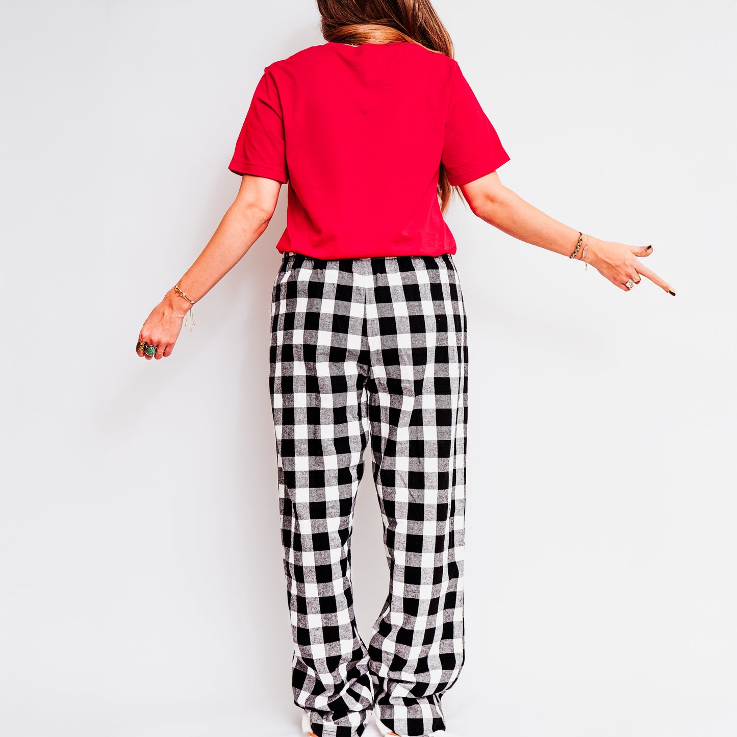 Christmas Heart | Plaid Pajama Set