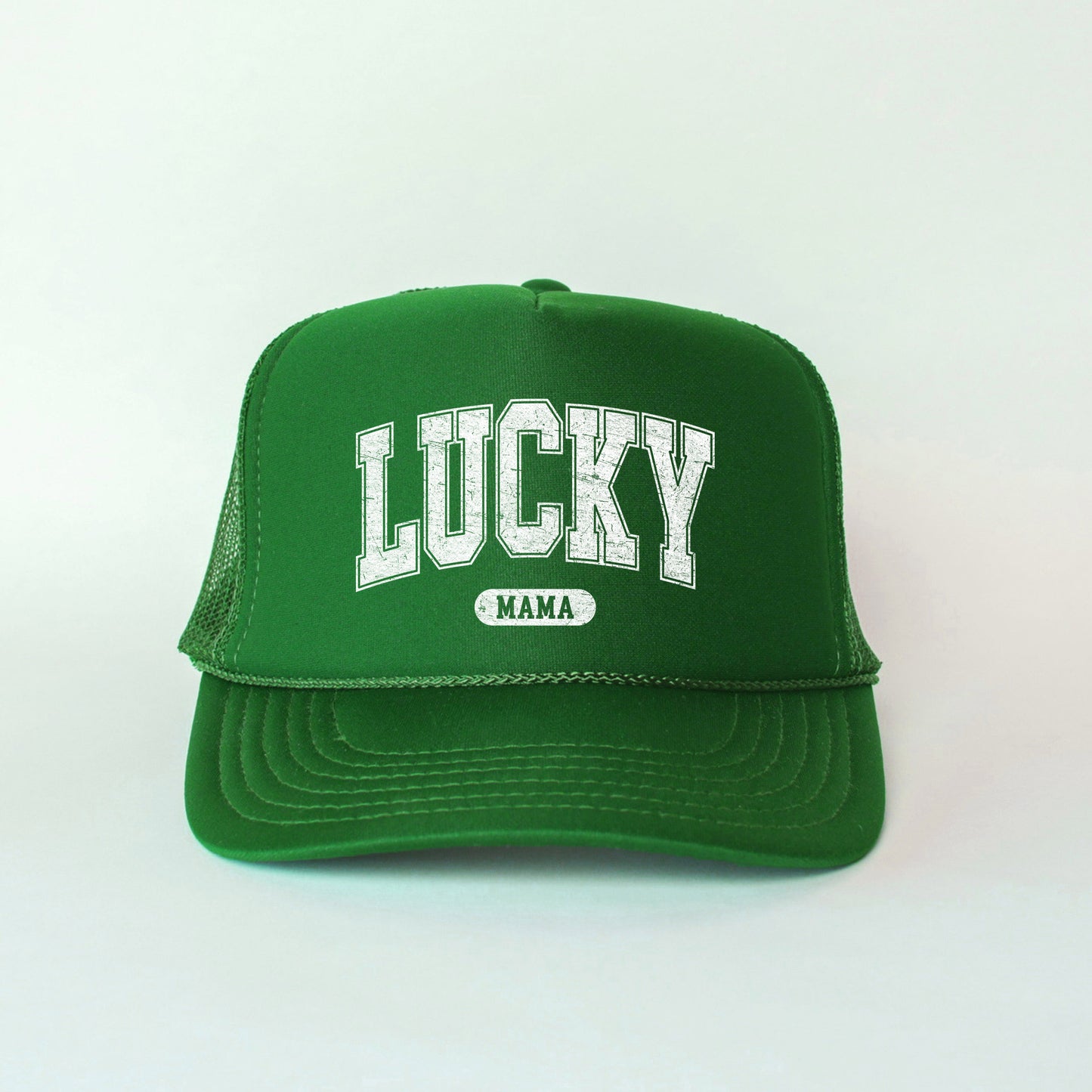 Lucky Mama Distressed | Foam Trucker Hat