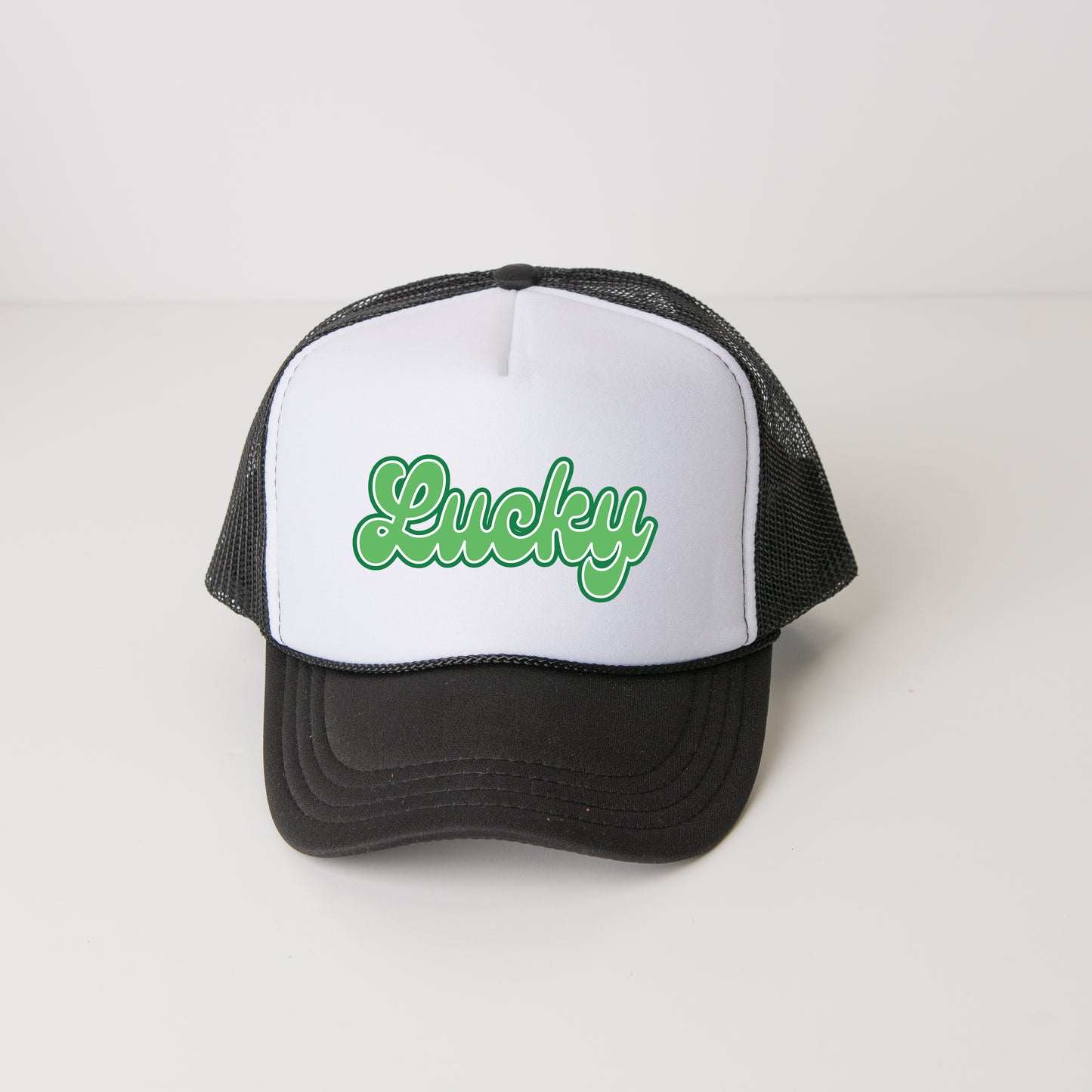 Green Lucky Cursive | Foam Trucker Hat