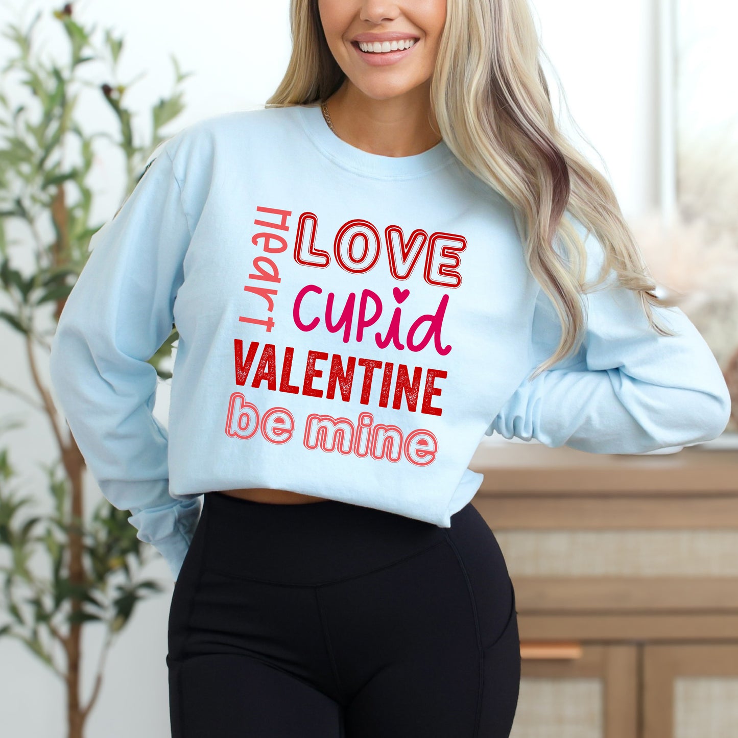 Valentine's Words | Garment Dyed Long Sleeve