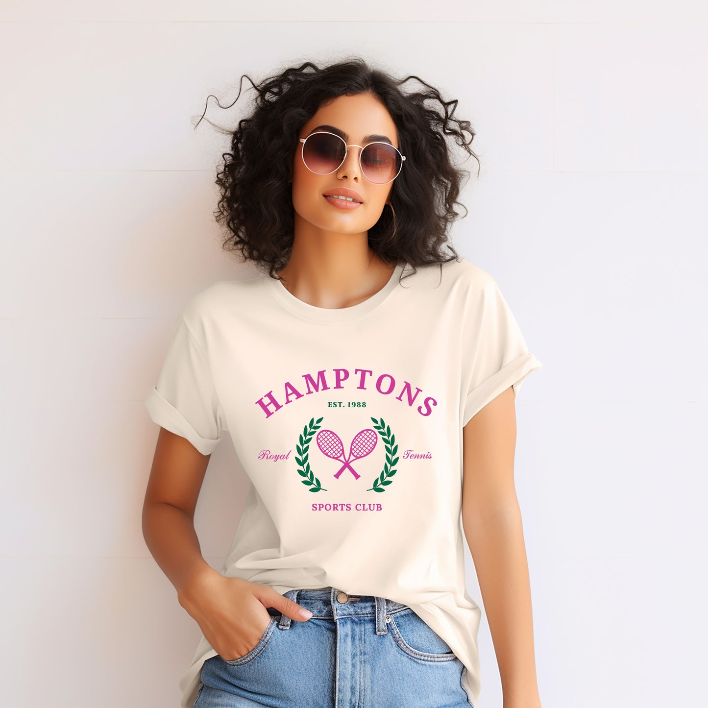 Hamptons Sports Club Tennis | Short Sleeve Crewneck