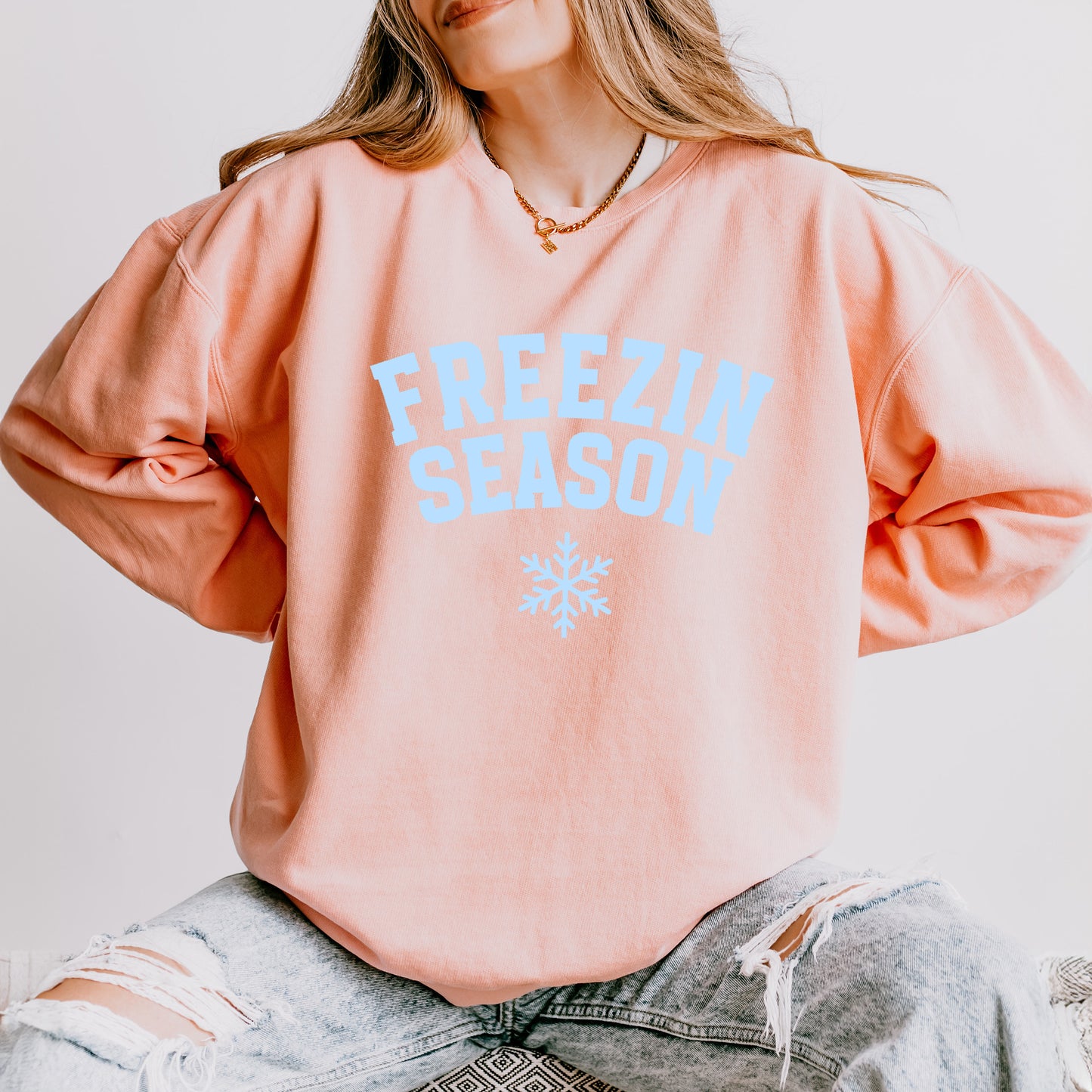 Freezin Season | Lightweight Garment Dyed Sweatshirt