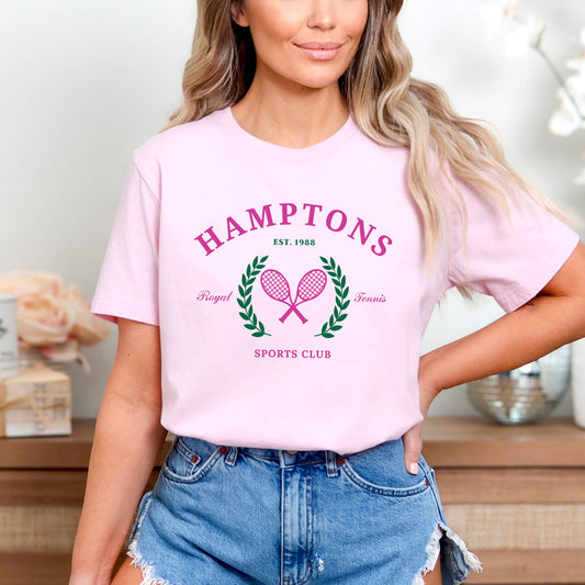 Hamptons Sports Club Tennis | Short Sleeve Crewneck