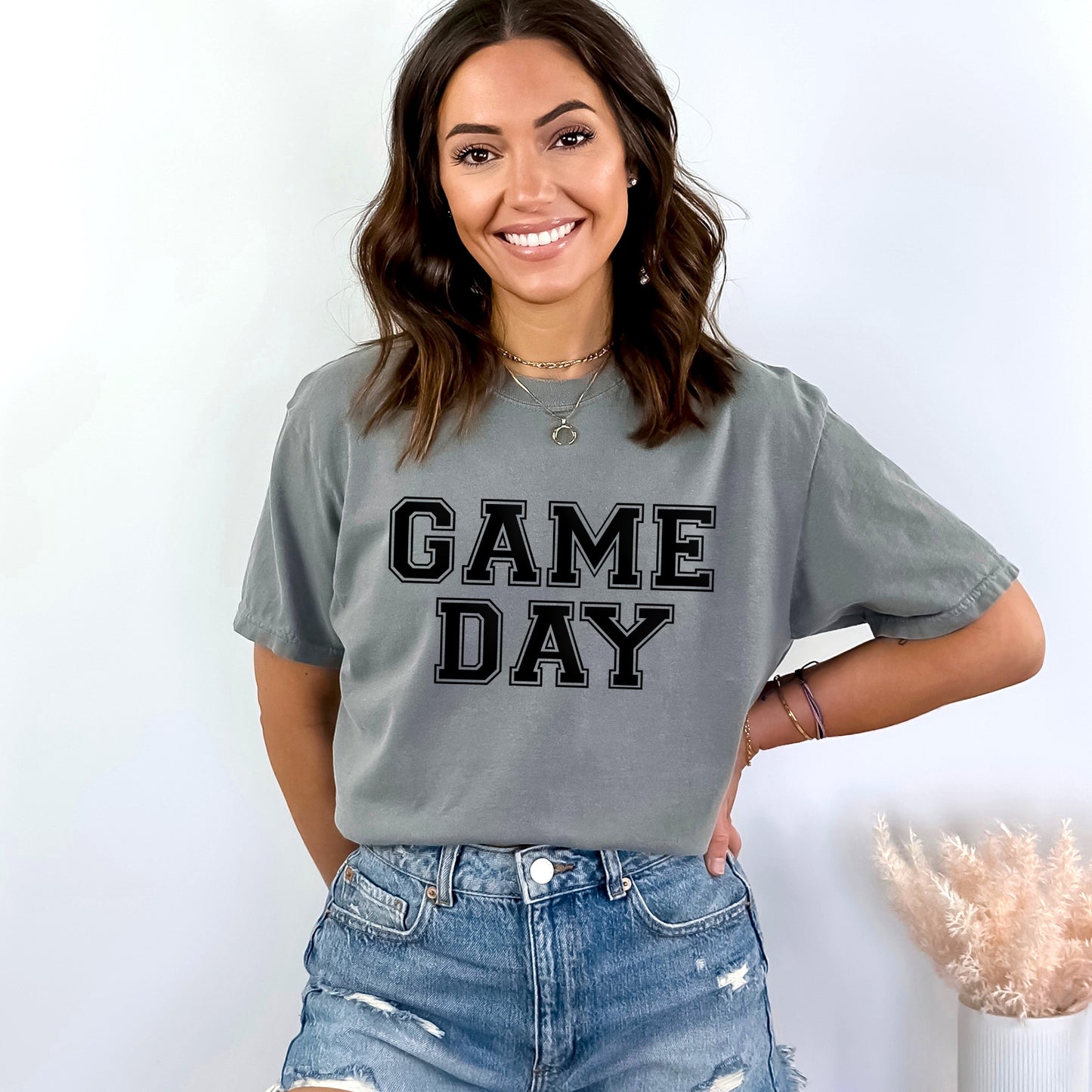 Game Day Puff Print | Garment Dyed Tee