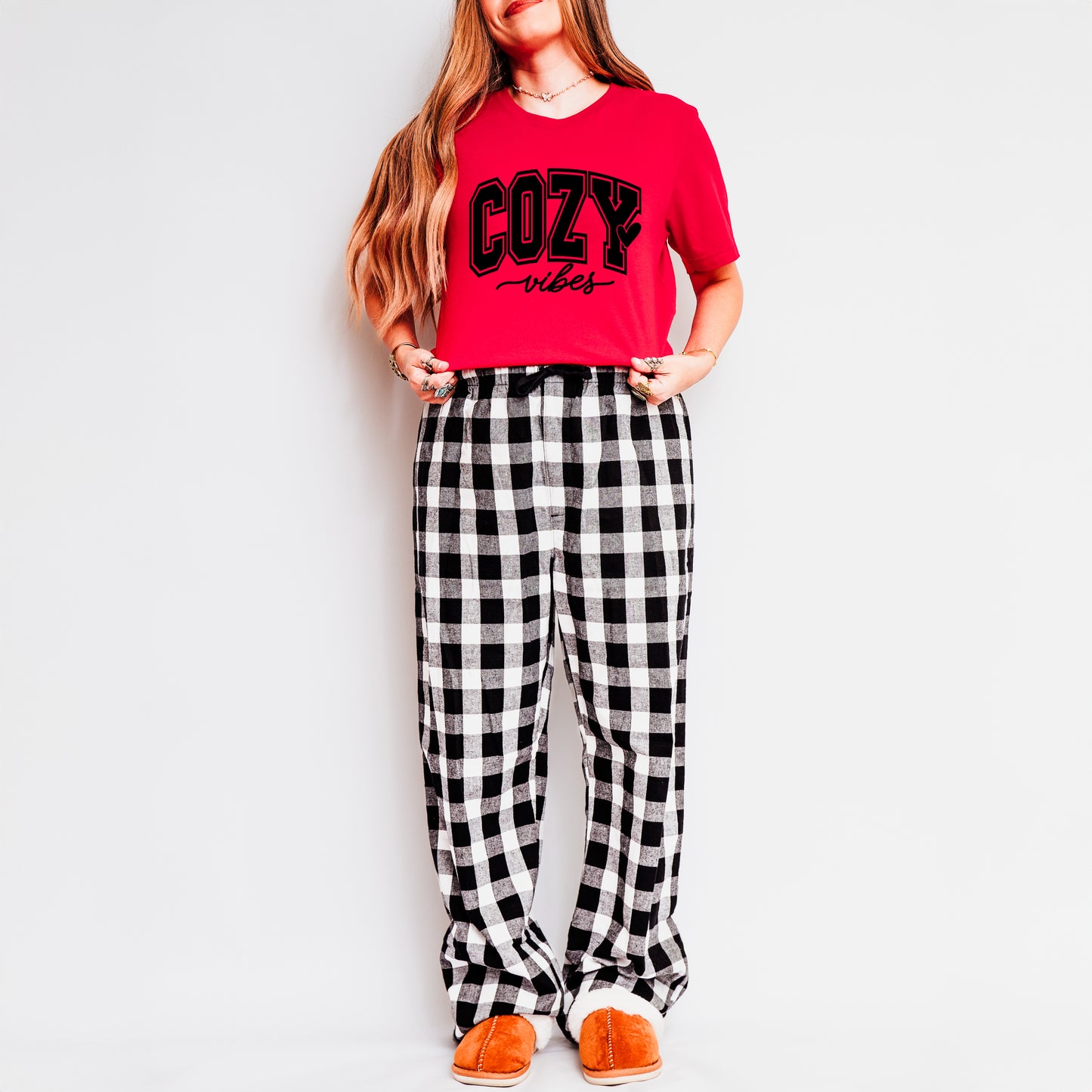 Cozy Vibes Bold | Plaid Pajama Set