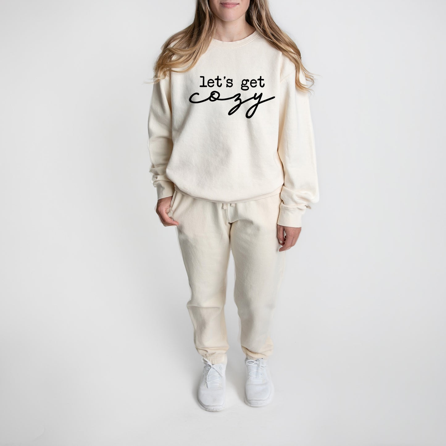 Let's Get Cozy | Lightweight Garment Dyed Sweatshirt Set