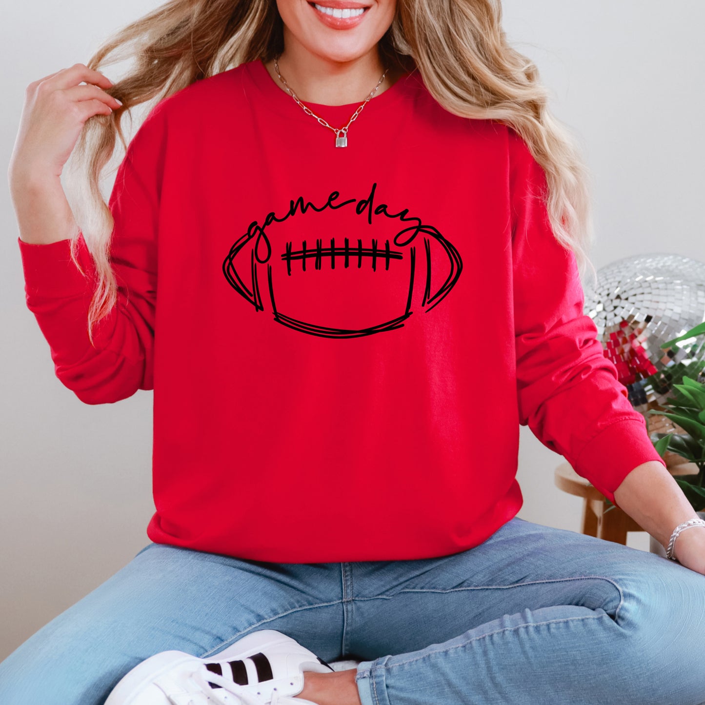 Football Game Day  | Garment Dyed Long Sleeve