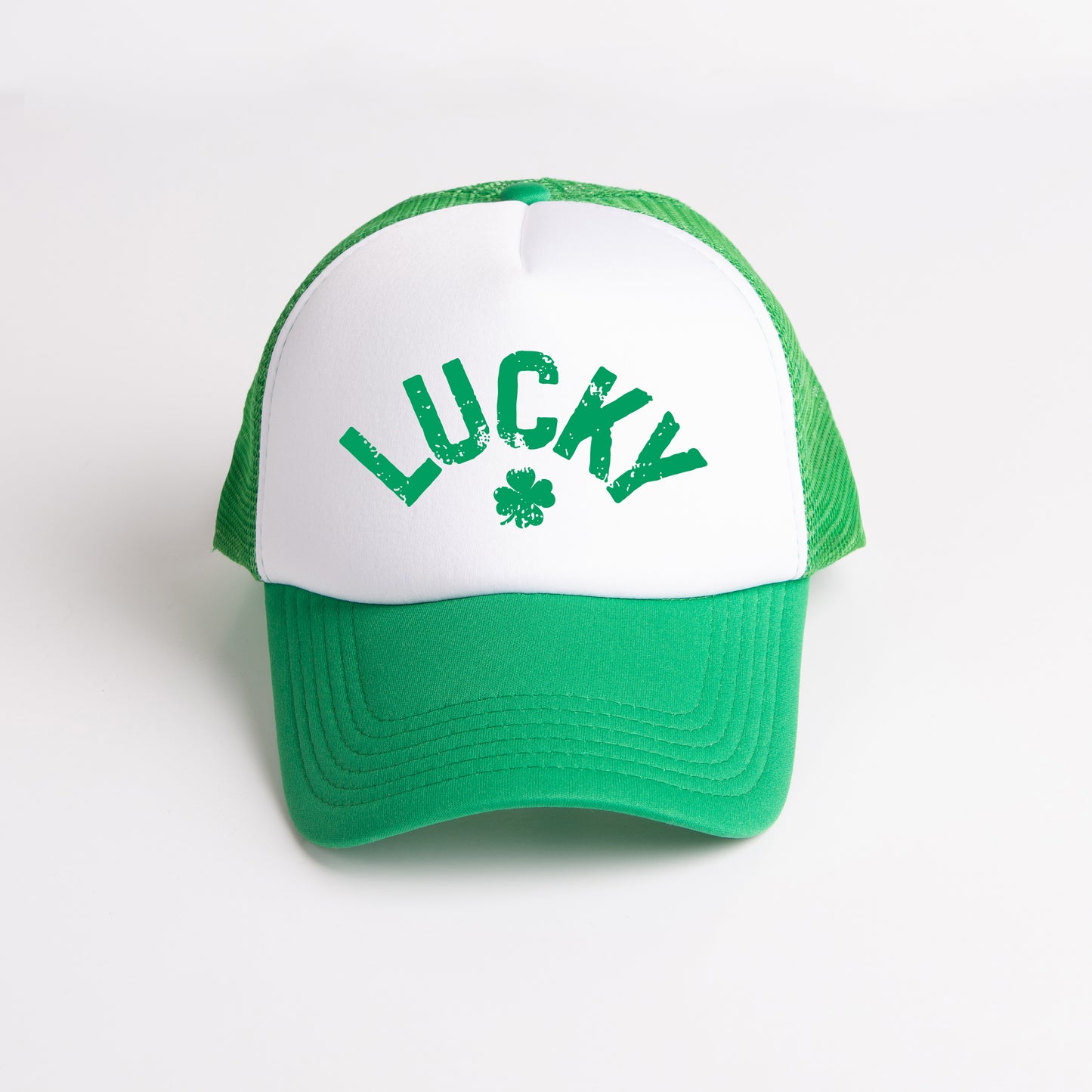 Lucky Arched Distressed | Foam Trucker Hat