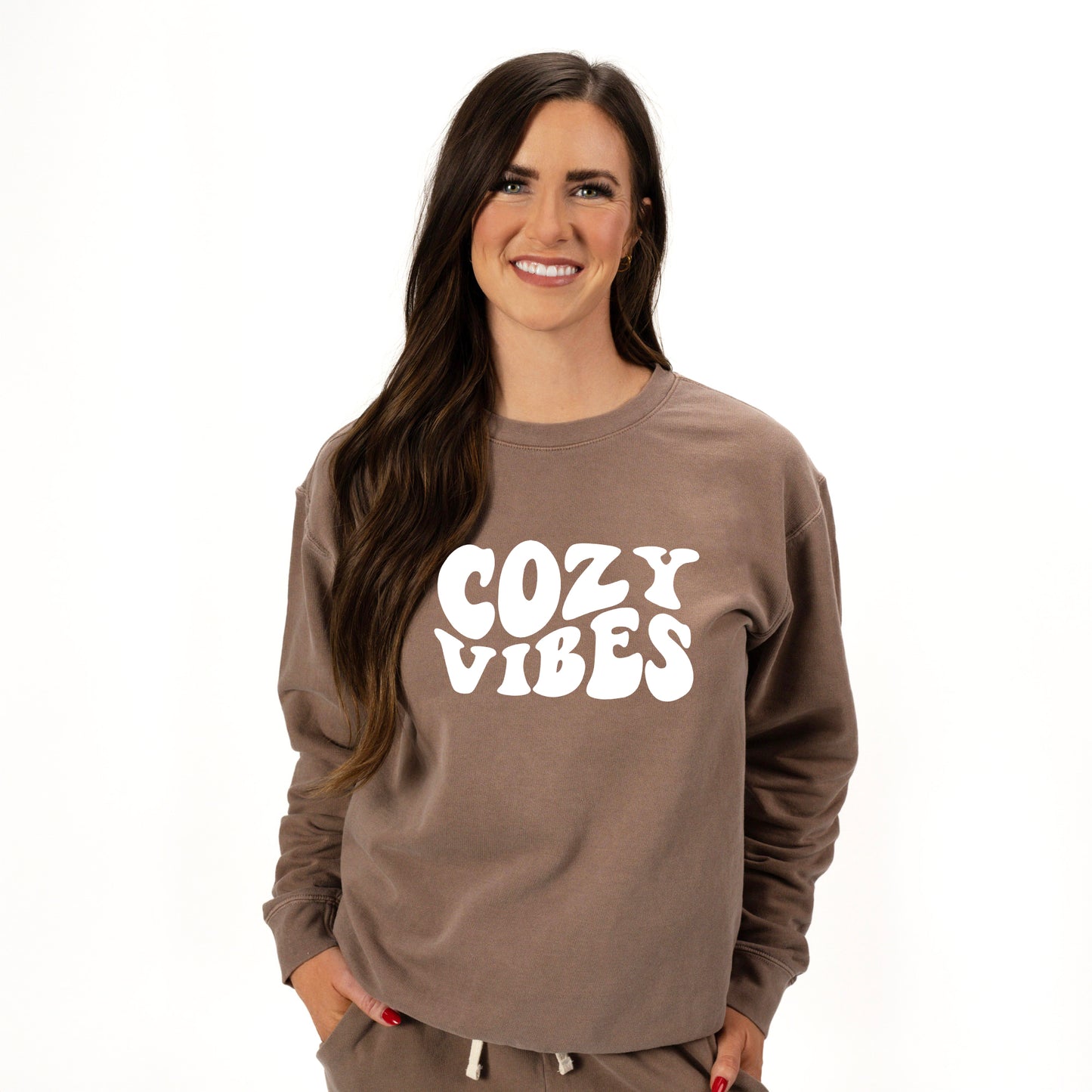 Cozy Vibes | Lightweight Garment Dyed Sweatshirt Set