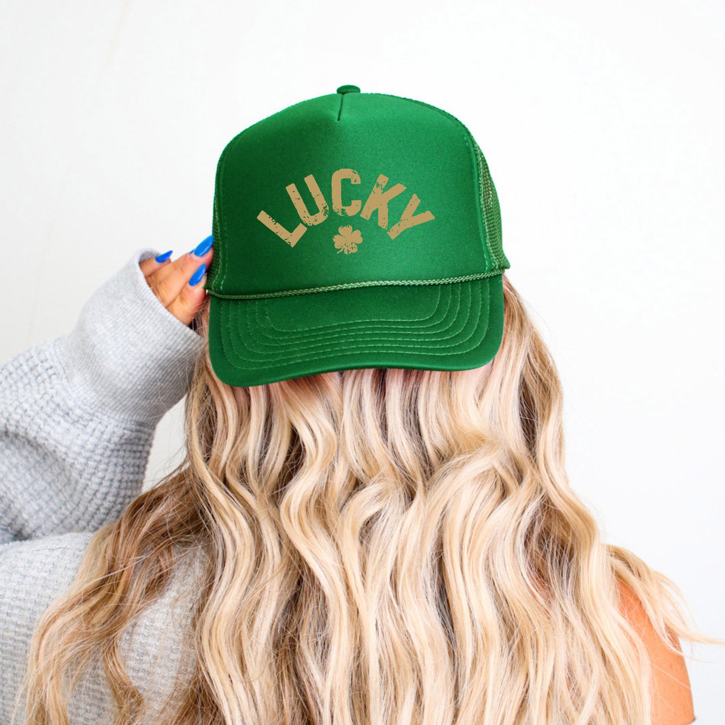 Lucky Arched Distressed | Foam Trucker Hat