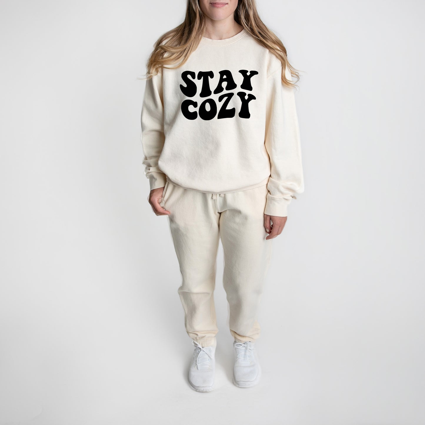 Stay Cozy | Lightweight Garment Dyed Sweatshirt Set