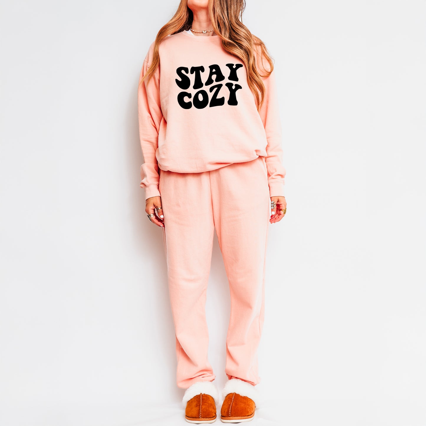 Stay Cozy | Lightweight Garment Dyed Sweatshirt Set