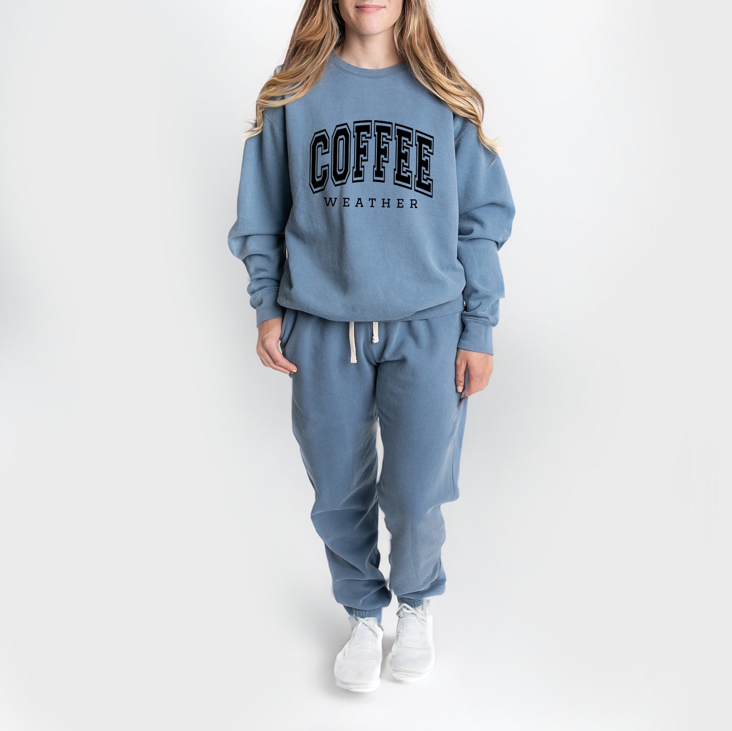 Coffee Weather | Lightweight Garment Dyed Sweatshirt Set