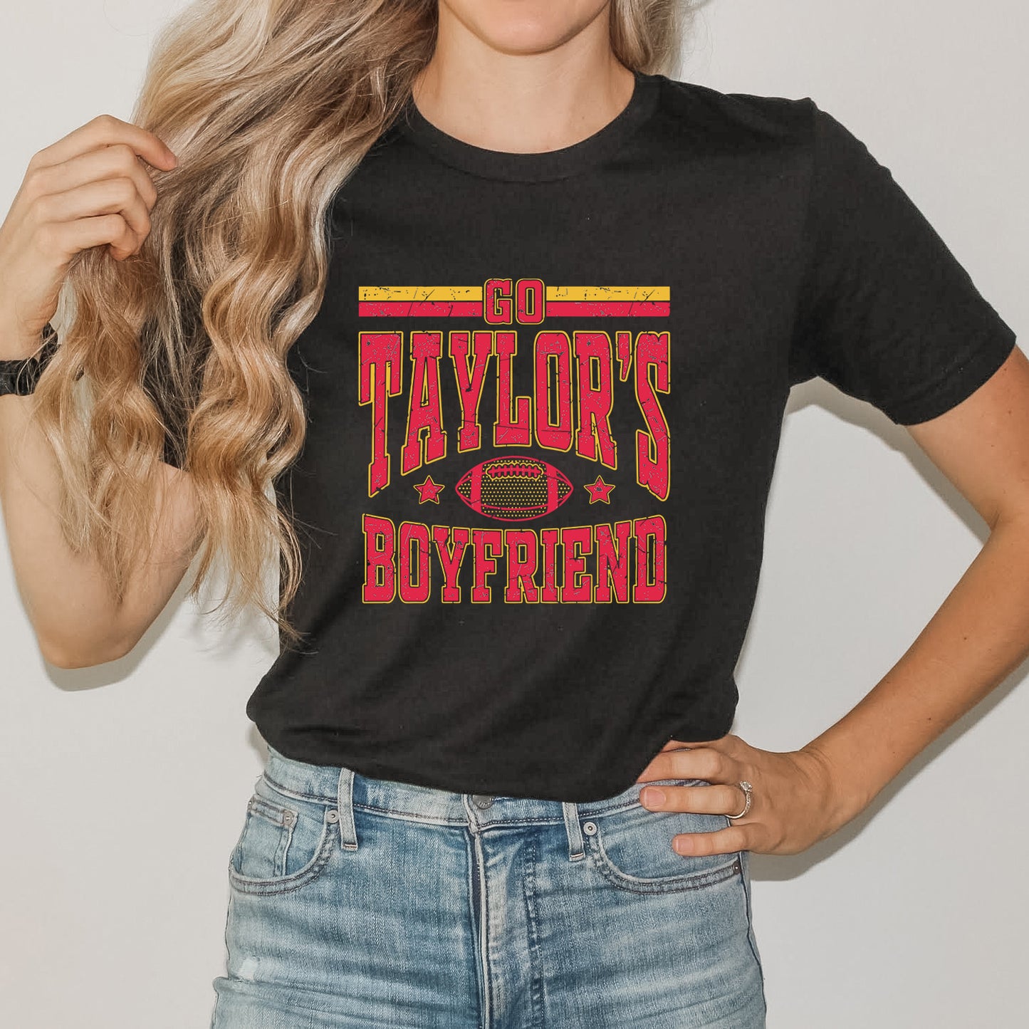 Go Taylor's Boyfriend Football | Garment Dyed Tee