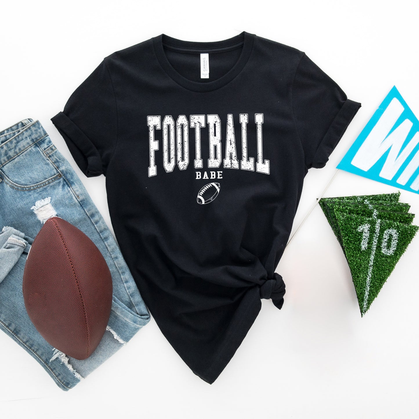 Varsity Football Babe | Short Sleeve Graphic Tee