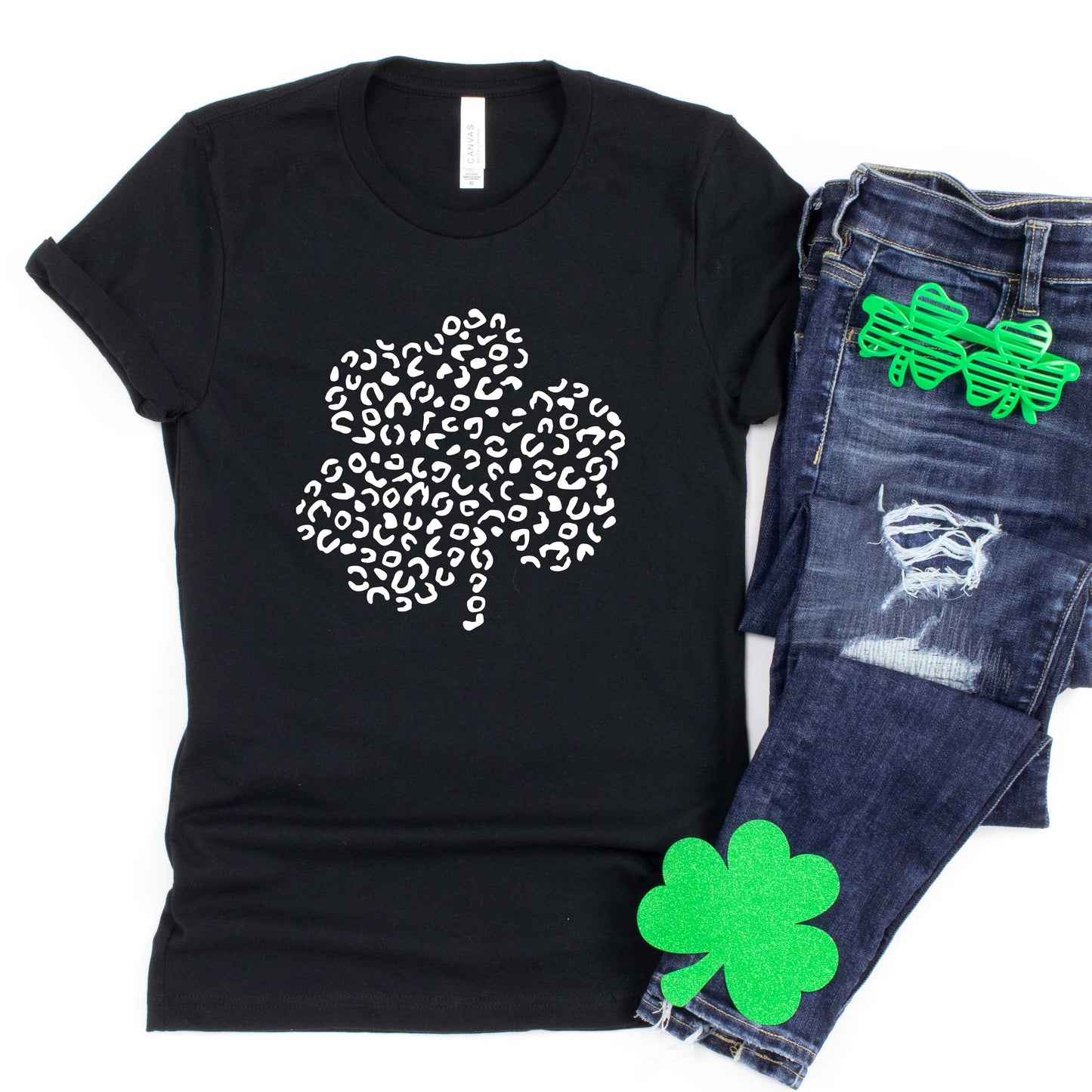 Leopard Shamrock | Short Sleeve Graphic Tee