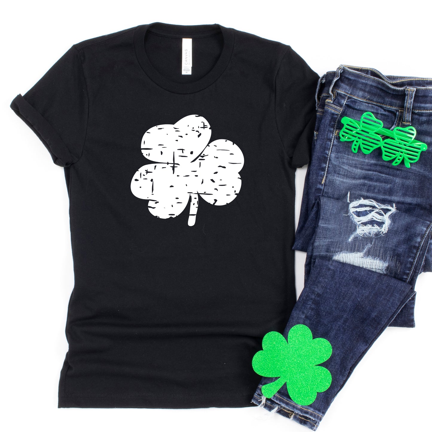 Grunge Clover | Short Sleeve Graphic Tee