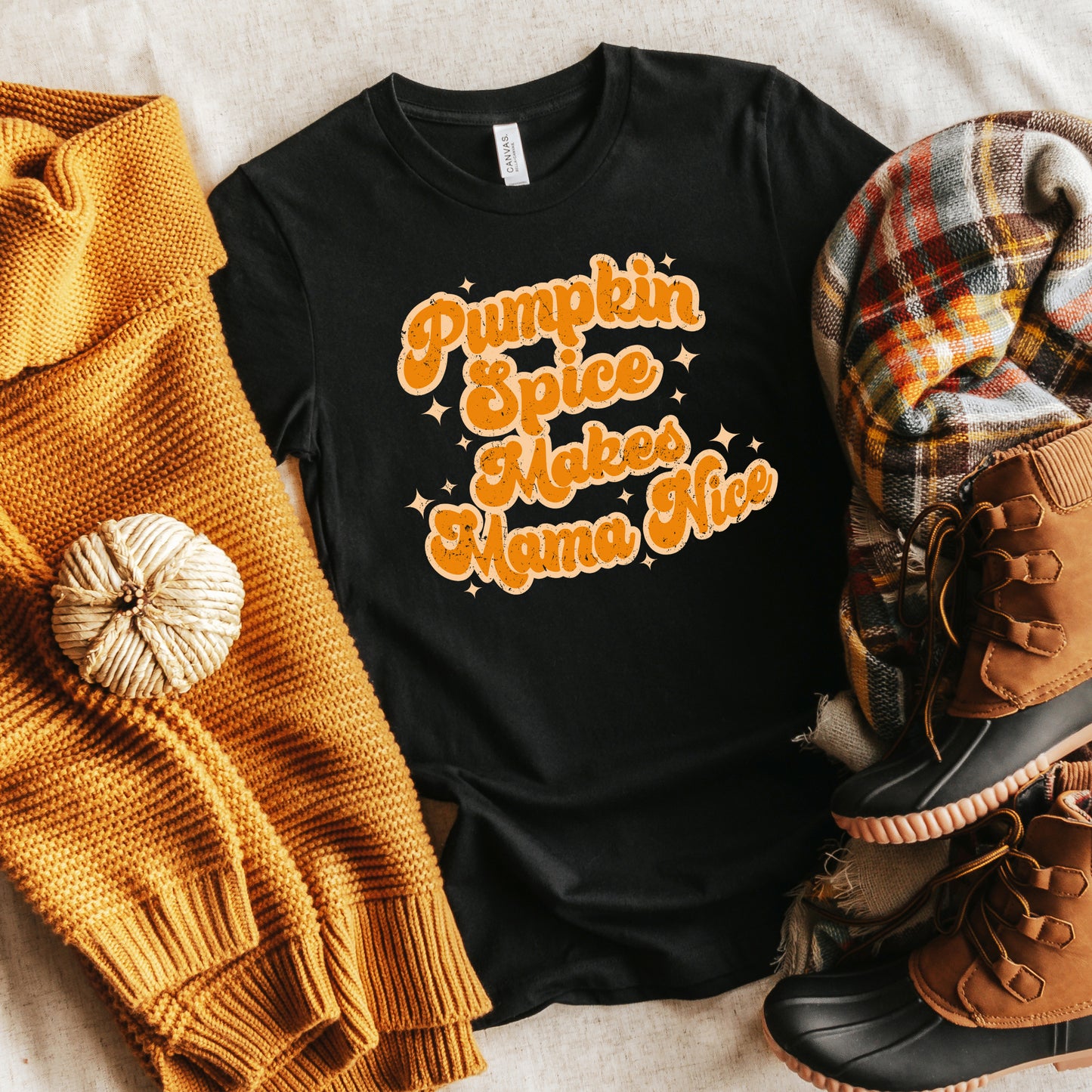 Pumpkin Spice Makes Mama Nice | Short Sleeve Crew Neck