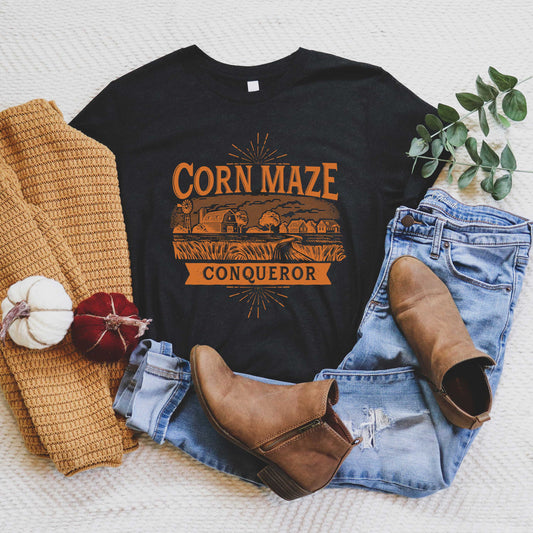 Corn Maze Conqueror | Short Sleeve Crew Neck