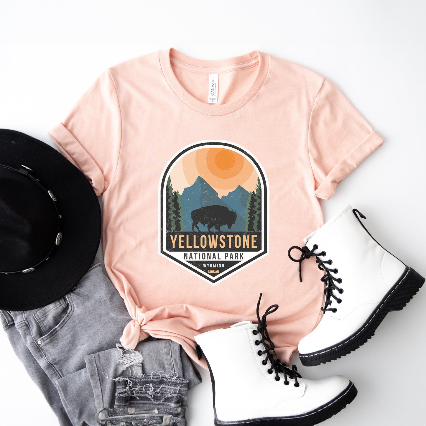 Yellowstone National Park Badge | Short Sleeve Graphic Tee