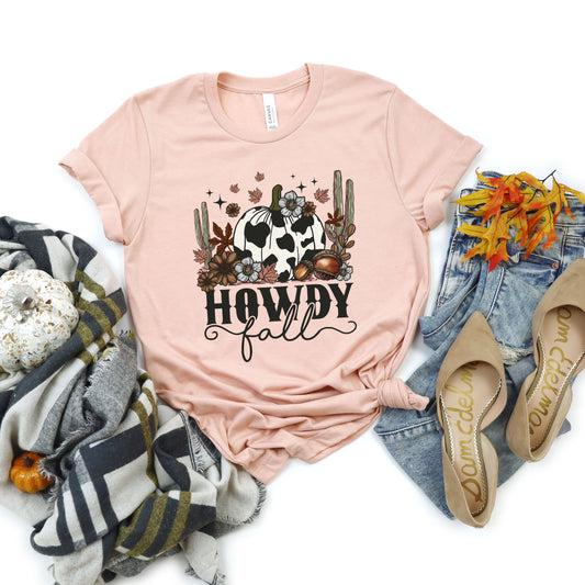 Howdy Fall Pumpkin | Short Sleeve Graphic Tee