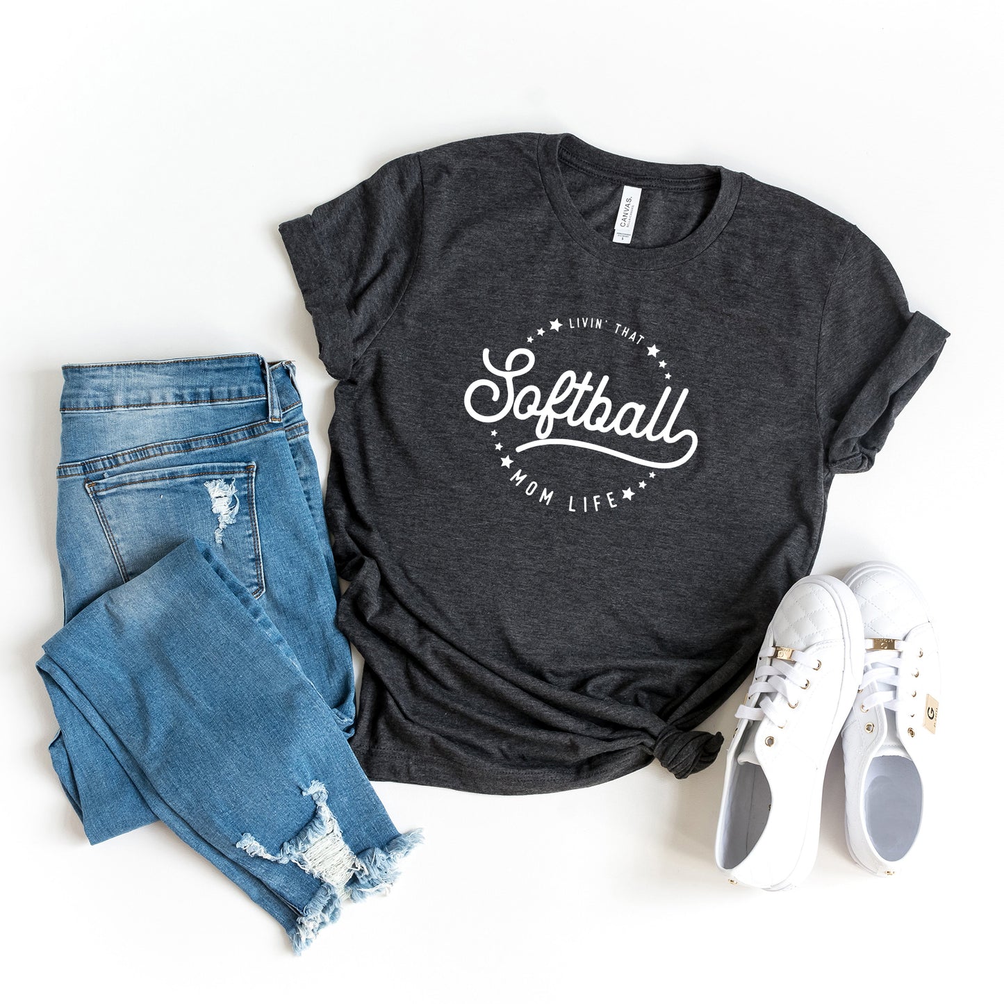 Livin' that Softball Mom Life | Short Sleeve Graphic Tee