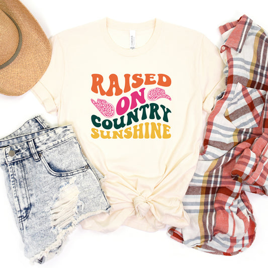 Raised On Country Sunshine Hat | Short Sleeve Graphic Tee