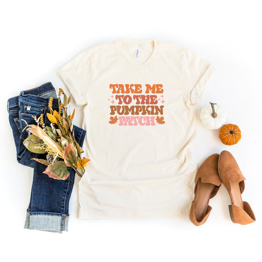 Retro Take Me To The Pumpkin Patch | Short Sleeve Crew Neck